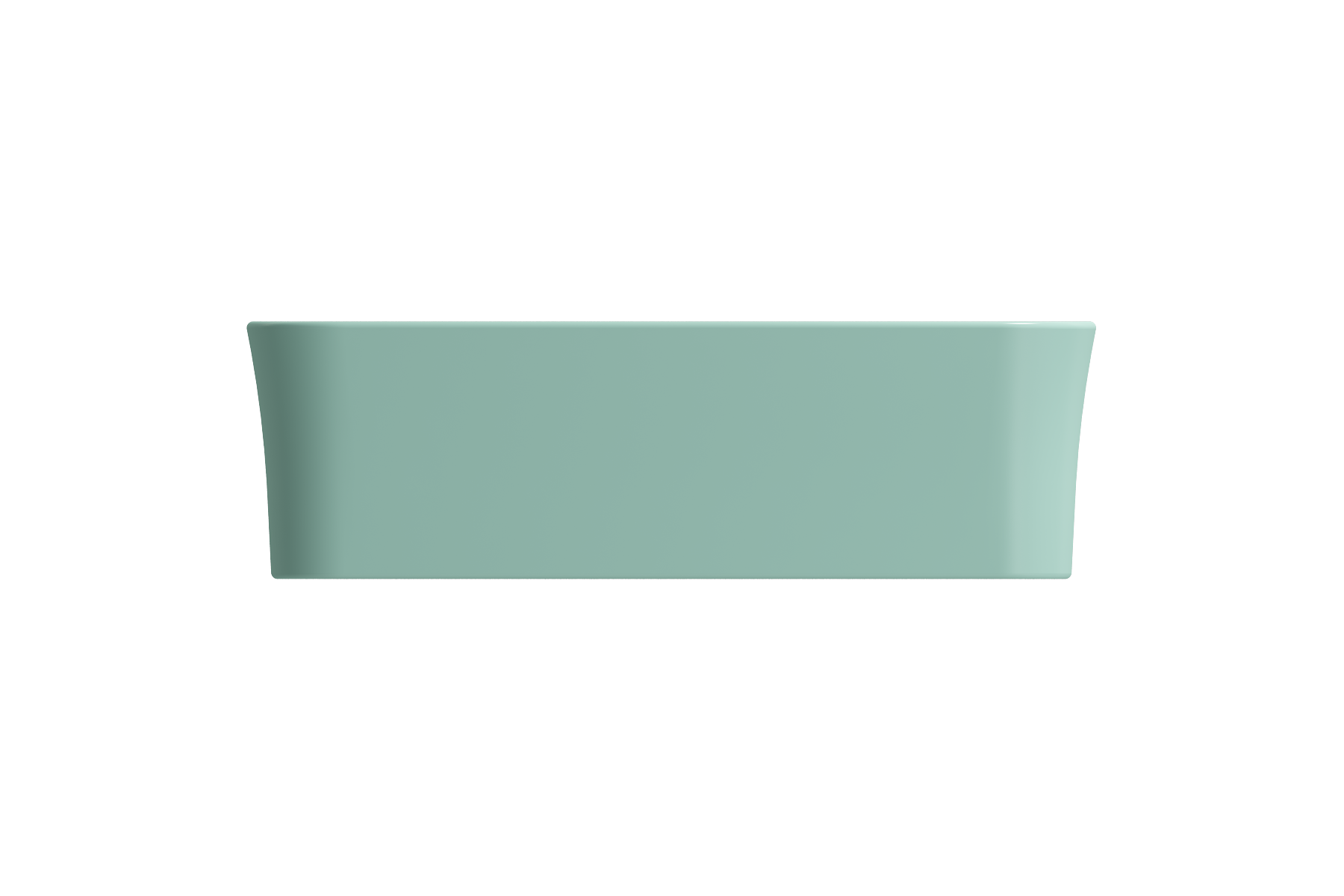 Alternate Image for BOCCHI Sottile 15" Square Vessel Fireclay Bathroom Sink, Matte Mint Green, 1477-033-0125