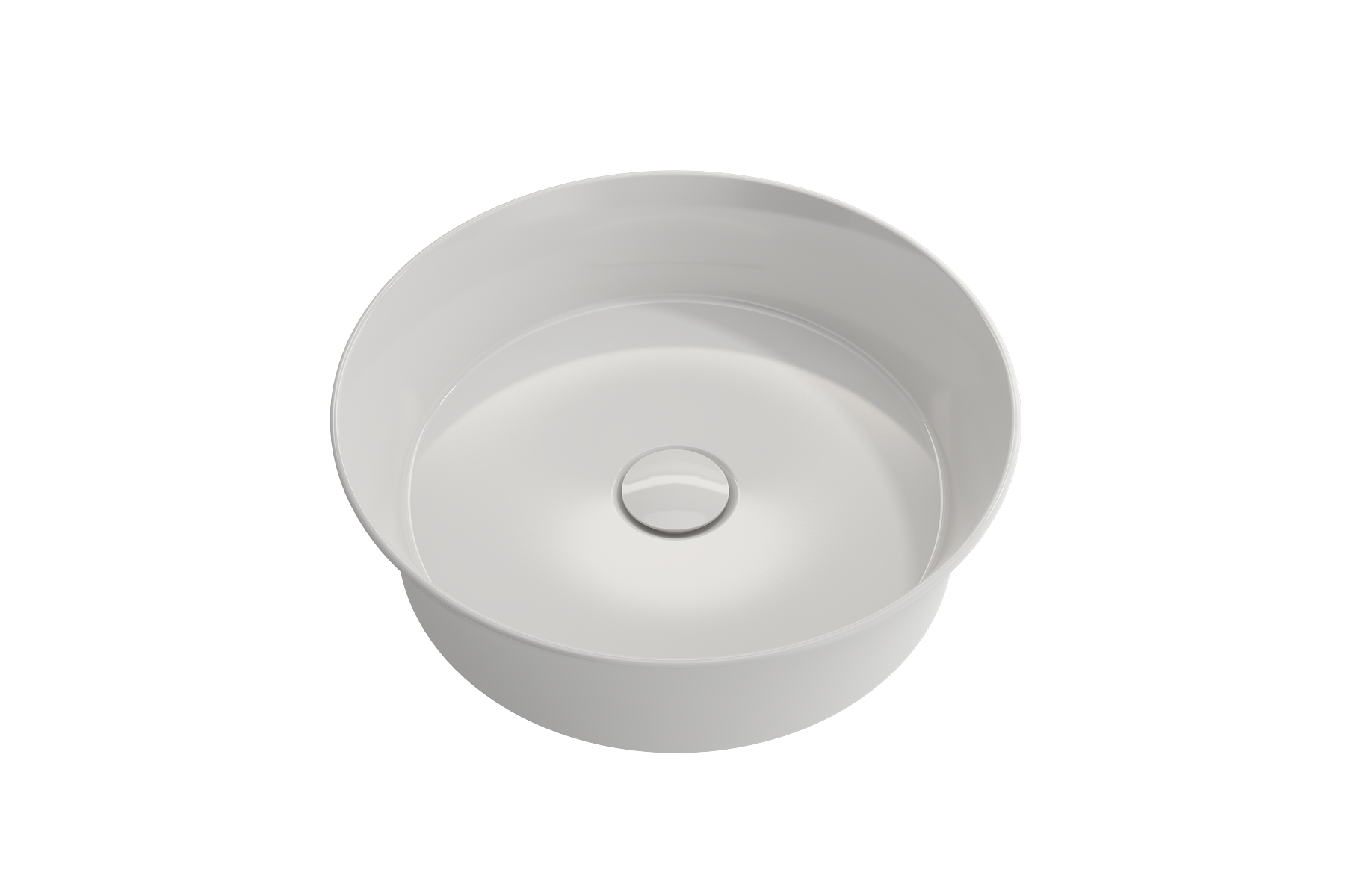 Alternate Image for BOCCHI Sottile 15" Round Vessel Fireclay Bathroom Sink, White, 1478-001-0125