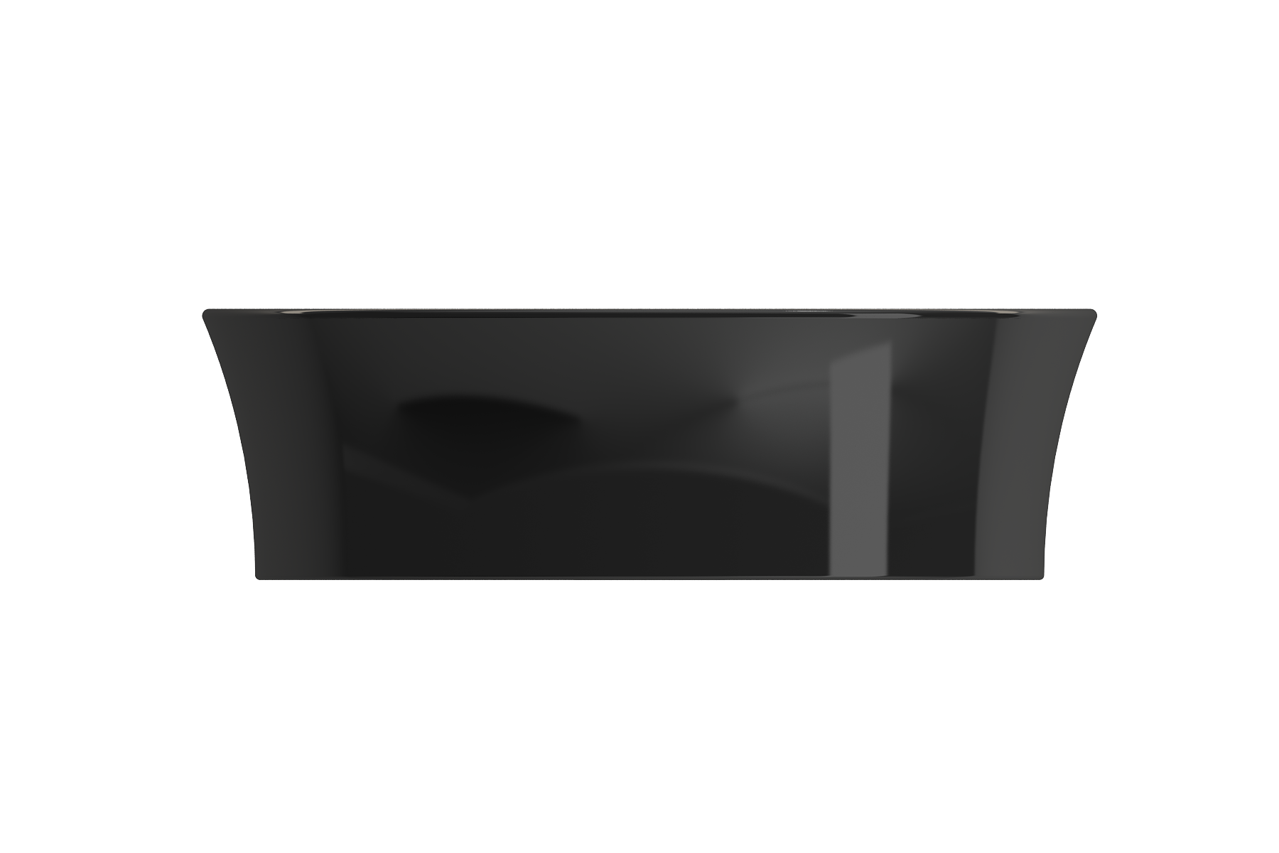 BOCCHI Sottile 15" Round Vessel Fireclay Bathroom Sink, Black, 1478-005-0125