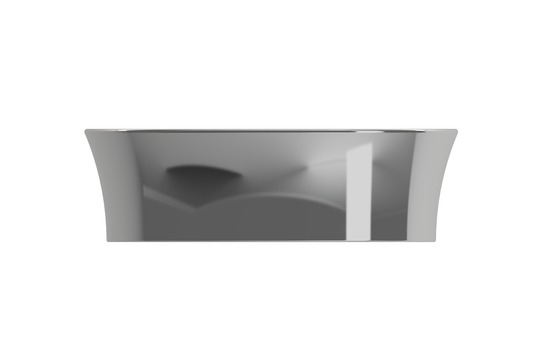 BOCCHI Sottile 15" Round Vessel Fireclay Bathroom Sink, Platinum, 1478-401-0125