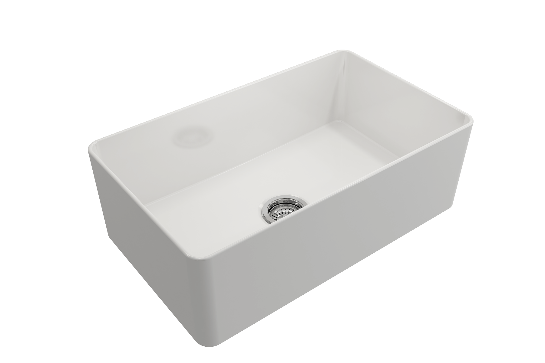 Alternate Image for BOCCHI Aderci Ultra-Slim 30" Fireclay Farmhouse Sink, White, 1481-001-0120