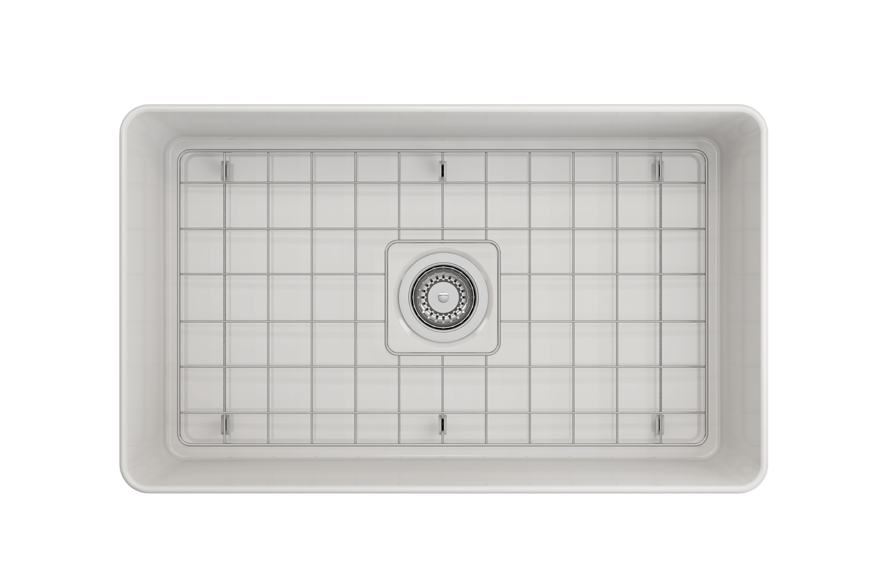 Alternate Image for BOCCHI Aderci Ultra-Slim 30" Fireclay Farmhouse Sink, White, 1481-001-0120