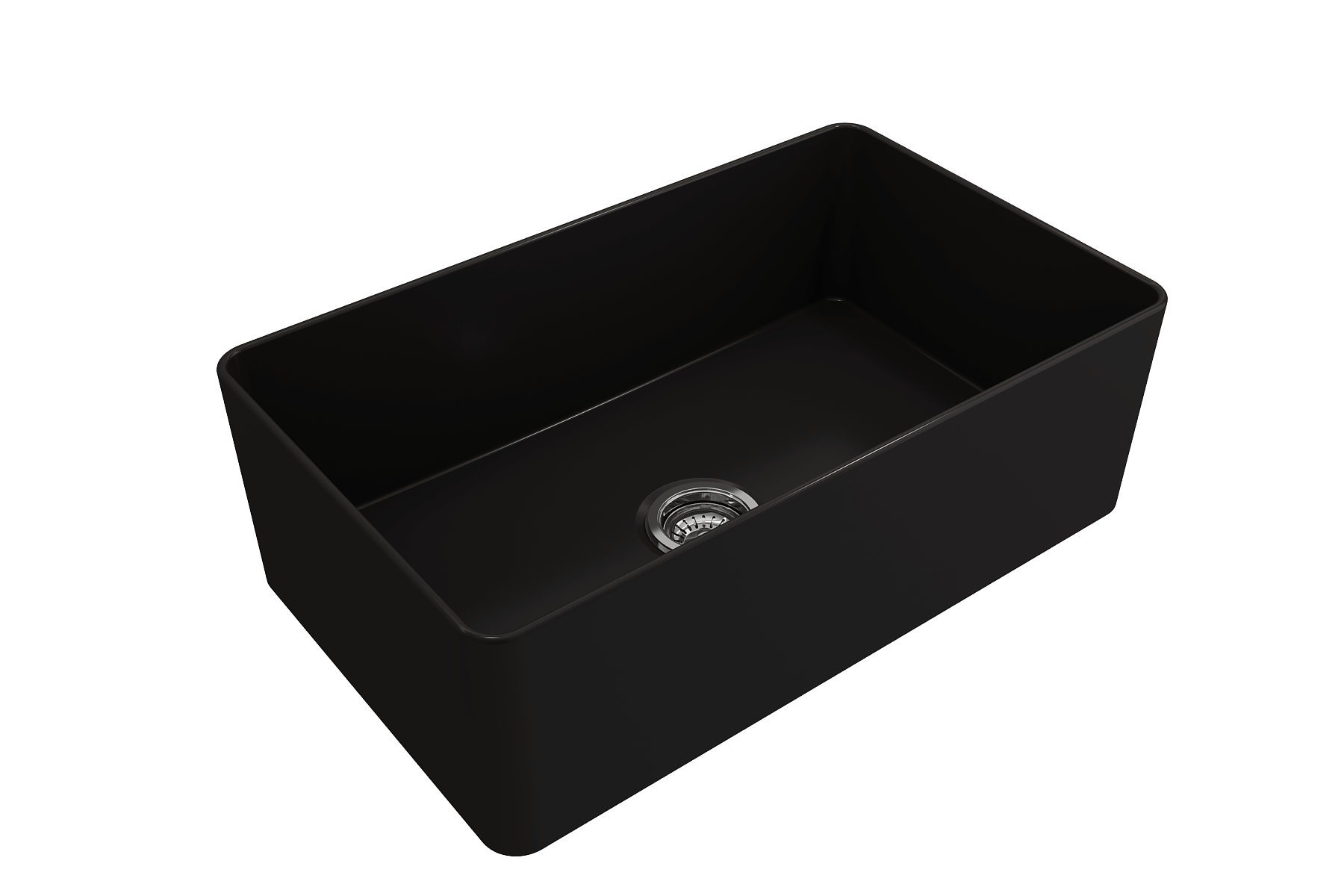 Alternate Image for BOCCHI Aderci Ultra-Slim 30" Fireclay Farmhouse Sink, Matte Black, 1481-004-0120