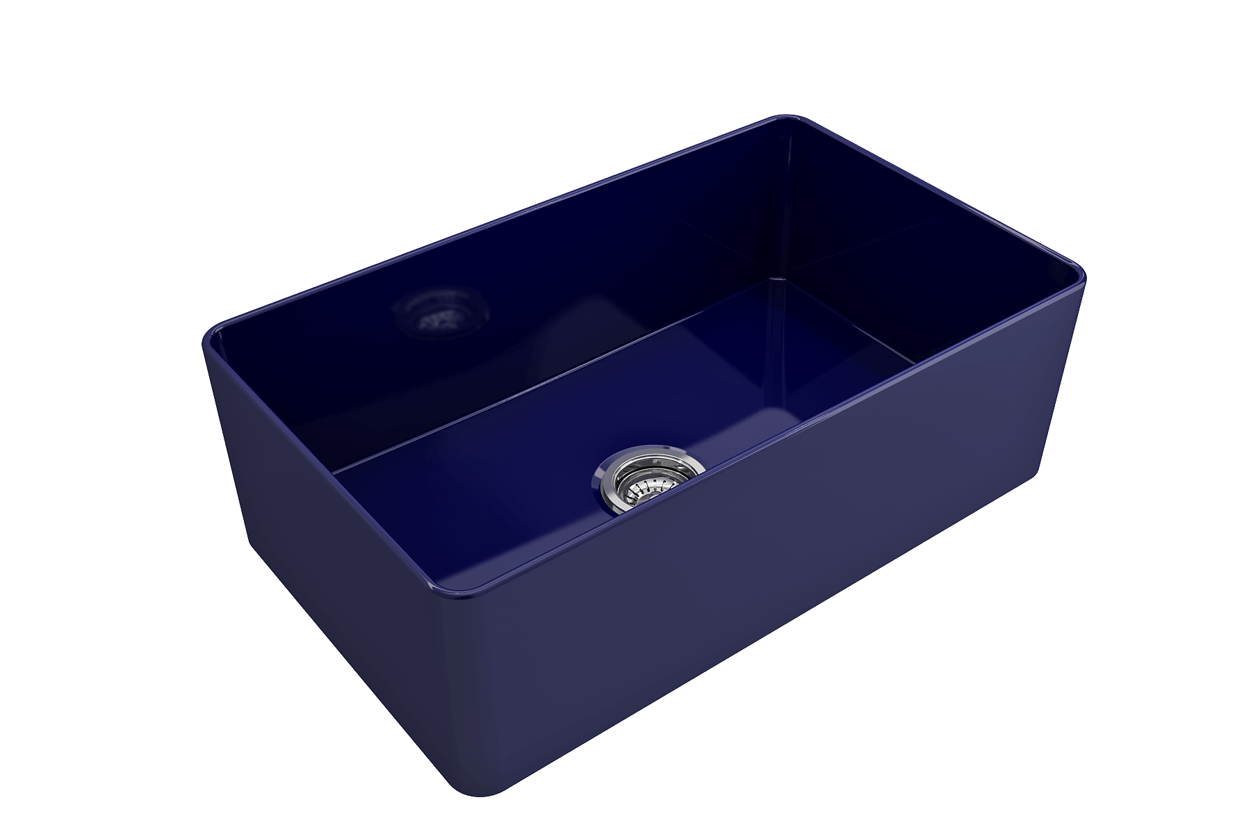 Alternate Image for BOCCHI Aderci Ultra-Slim 30" Fireclay Farmhouse Sink, Sapphire Blue, 1481-010-0120