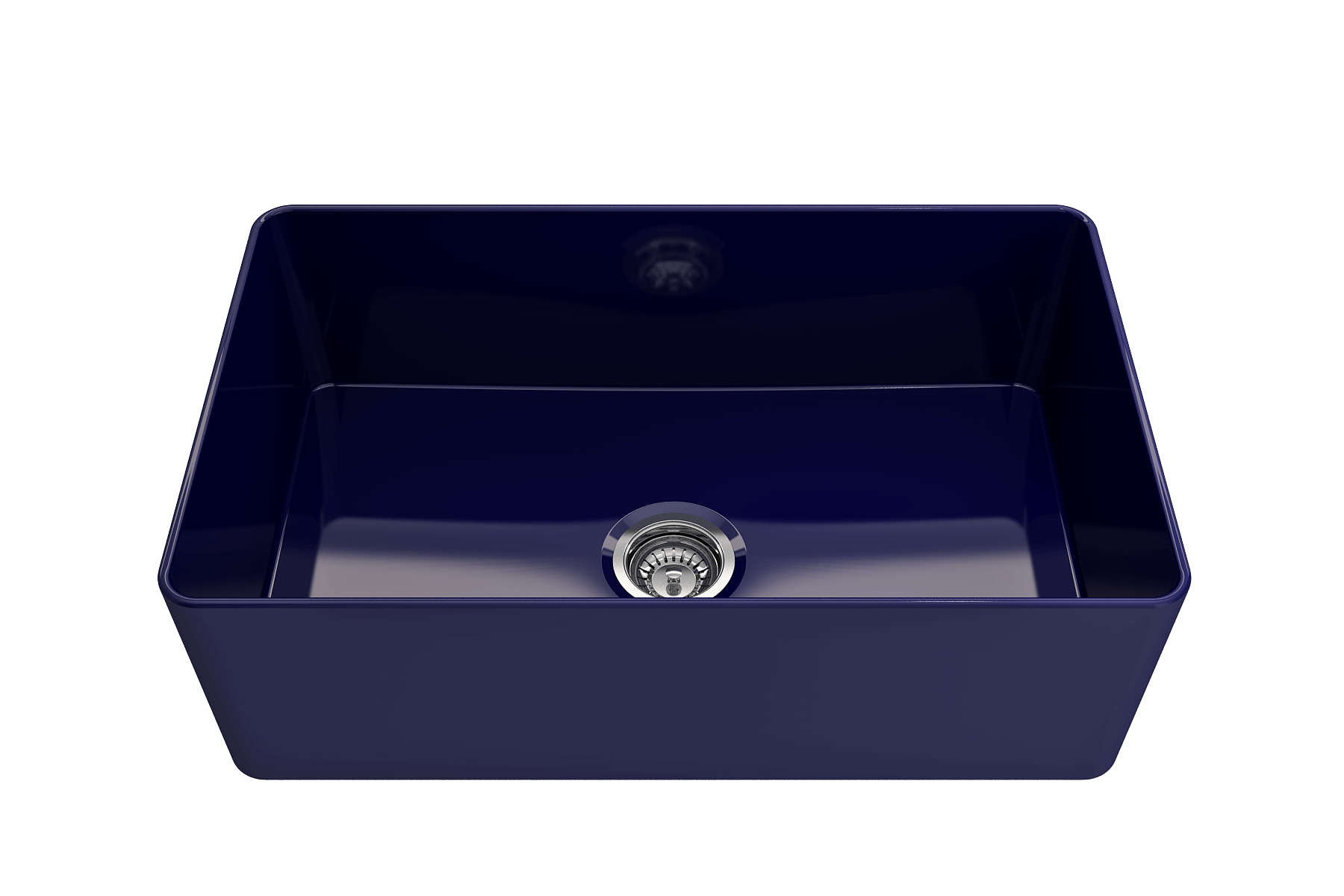 Alternate Image for BOCCHI Aderci Ultra-Slim 30" Fireclay Farmhouse Sink, Sapphire Blue, 1481-010-0120