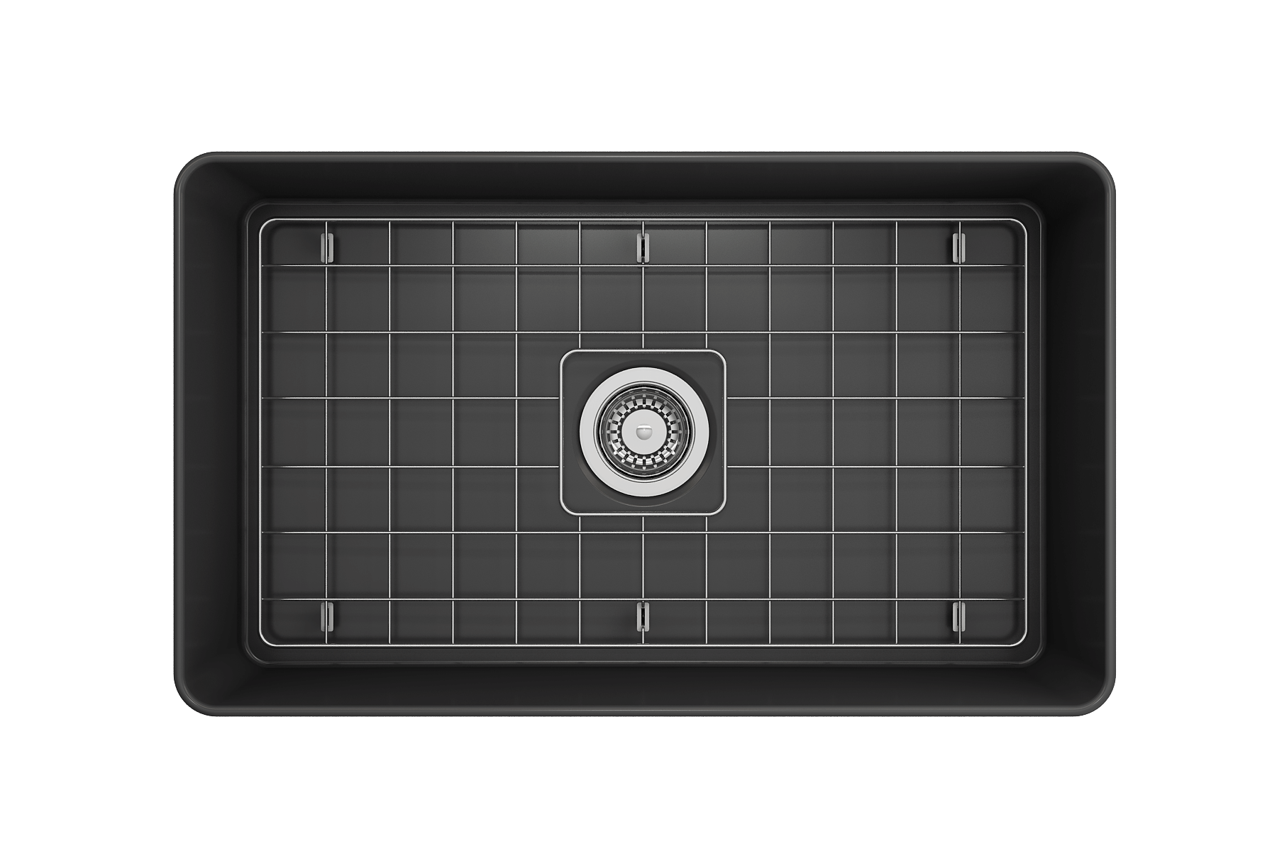 Alternate Image for BOCCHI Aderci Ultra-Slim 30" Fireclay Farmhouse Sink, Matte Dark Gray, 1481-020-0120