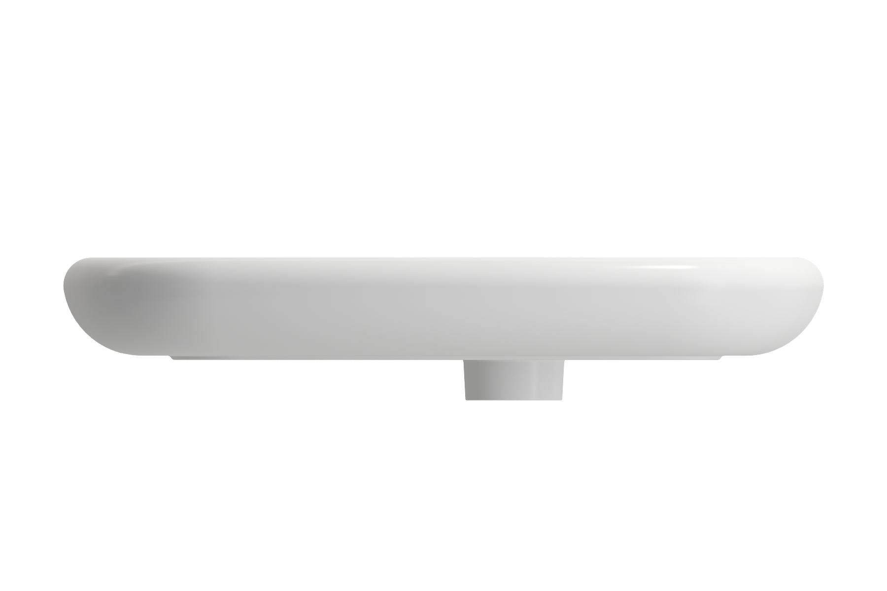 Alternate Image for BOCCHI Fenice 22" Rectangle Vessel Fireclay Bathroom Sink, Matte White, Single Faucet Hole, 1489-002-0126