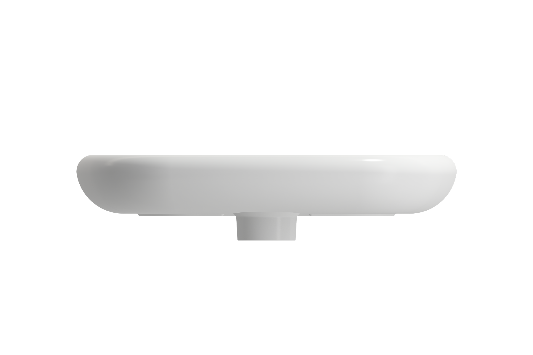 Alternate Image for BOCCHI Fenice 22" Rectangle Vessel Fireclay Bathroom Sink, Matte White, Single Faucet Hole, 1489-002-0126
