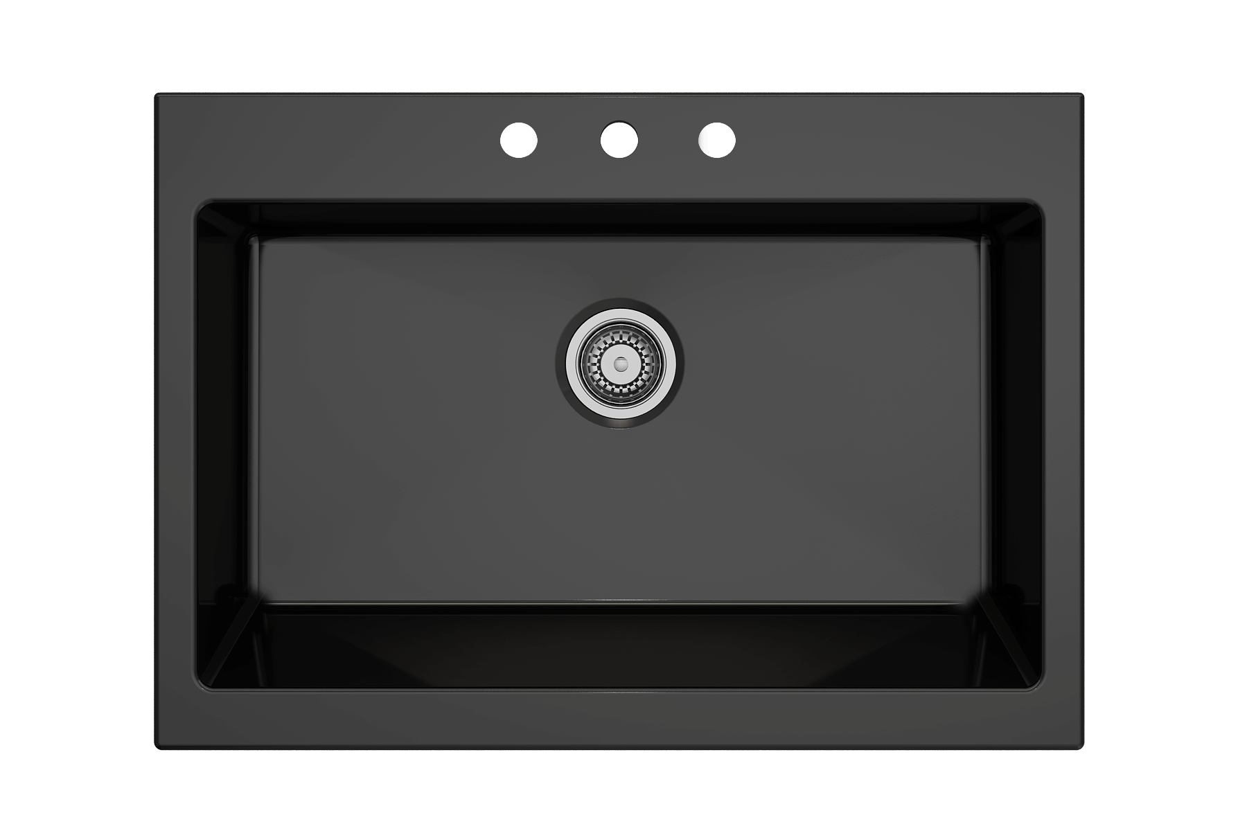 Alternate Image for BOCCHI Nuova 34" Fireclay Retrofit Drop-In Farmhouse Sink with Accessories, Black, 1500-005-0127