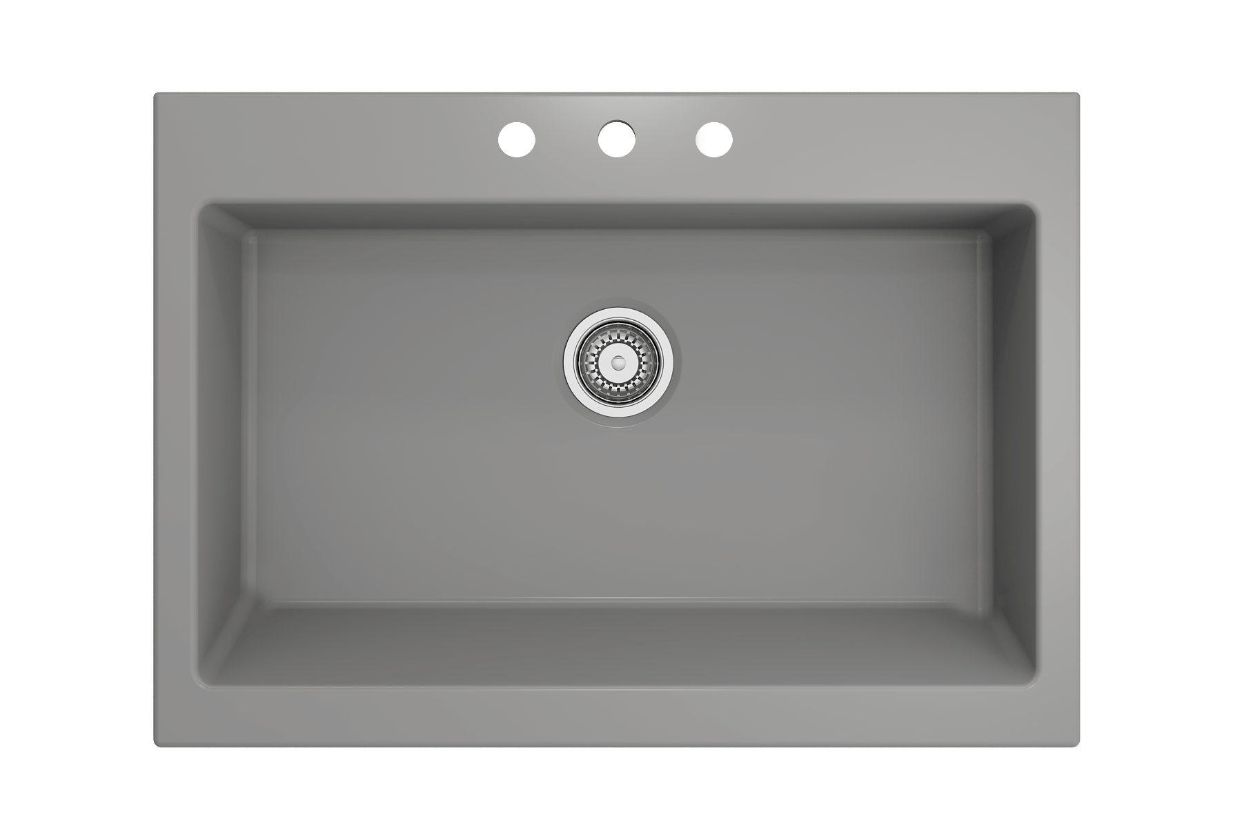 Alternate Image for BOCCHI Nuova 34" Fireclay Retrofit Drop-In Farmhouse Sink with Accessories, Matte Gray, 1500-006-0127