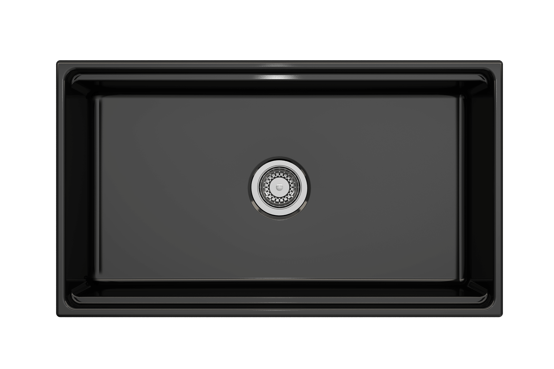 Alternate Image for BOCCHI Contempo 33" Fireclay Workstation Farmhouse Sink with Accessories, Black, 1504-005-0120