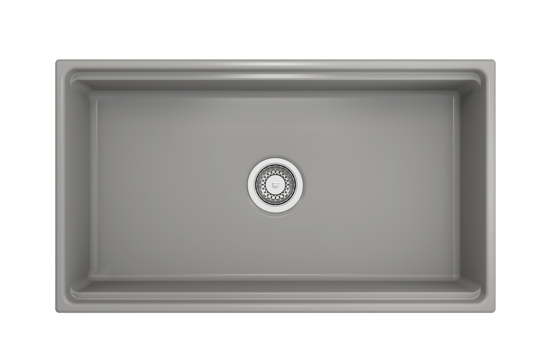 Alternate Image for BOCCHI Contempo 33" Fireclay Workstation Farmhouse Sink with Accessories, Matte Gray, 1504-006-0120