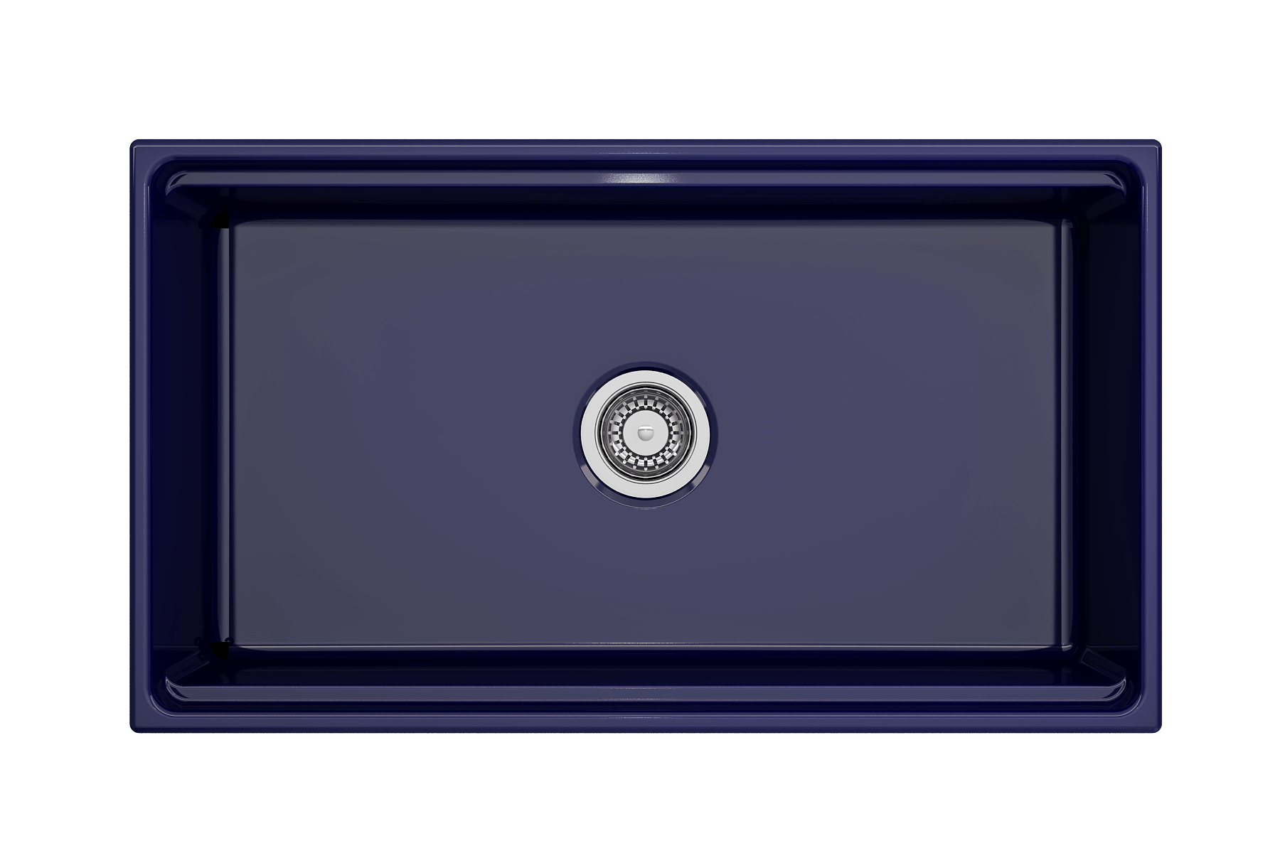 Alternate Image for BOCCHI Contempo 33" Fireclay Workstation Farmhouse Sink with Accessories, Sapphire Blue, 1504-010-0120