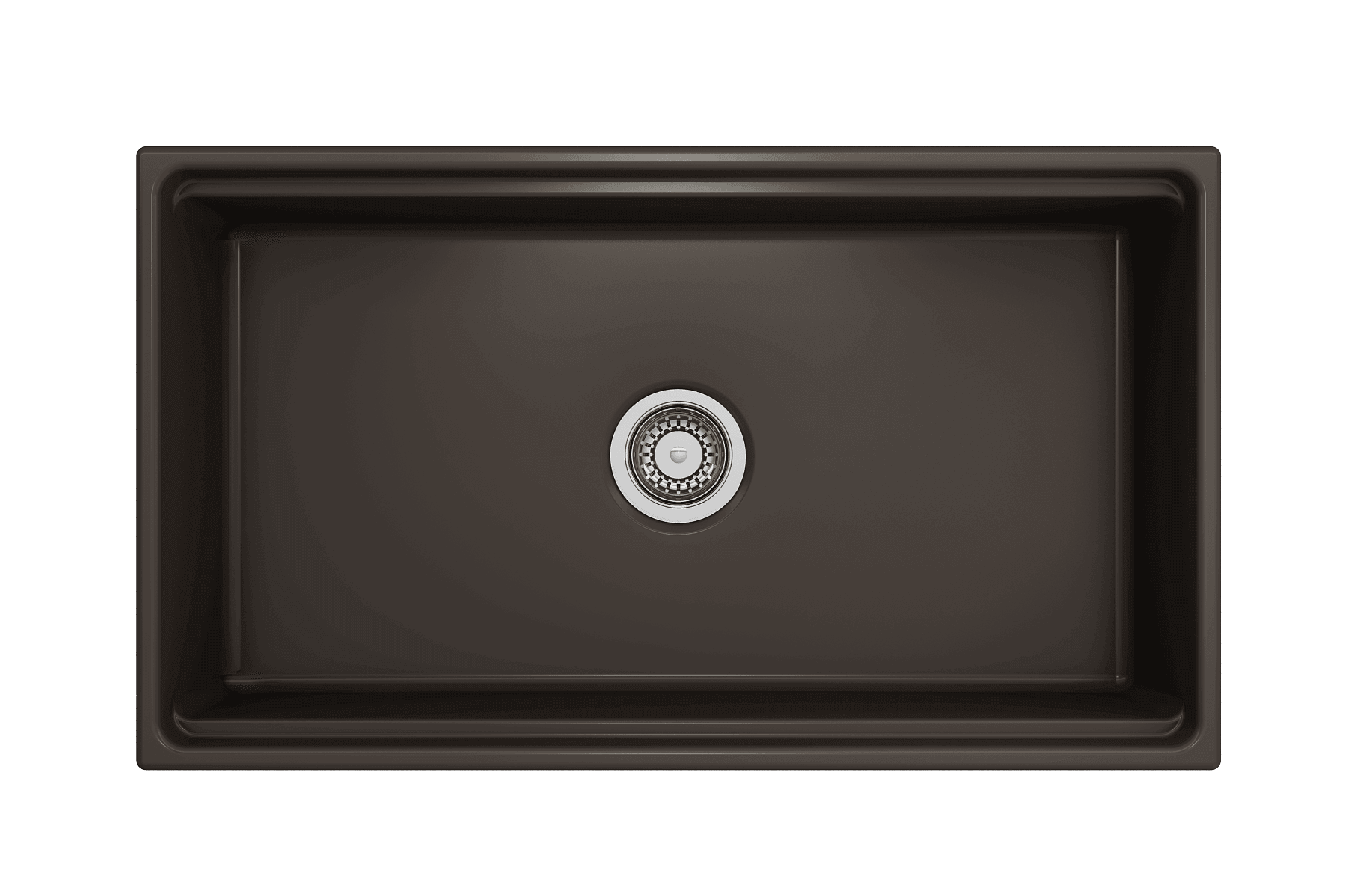 Alternate Image for BOCCHI Contempo 33" Fireclay Workstation Farmhouse Sink with Accessories, Matte Brown, 1504-025-0120