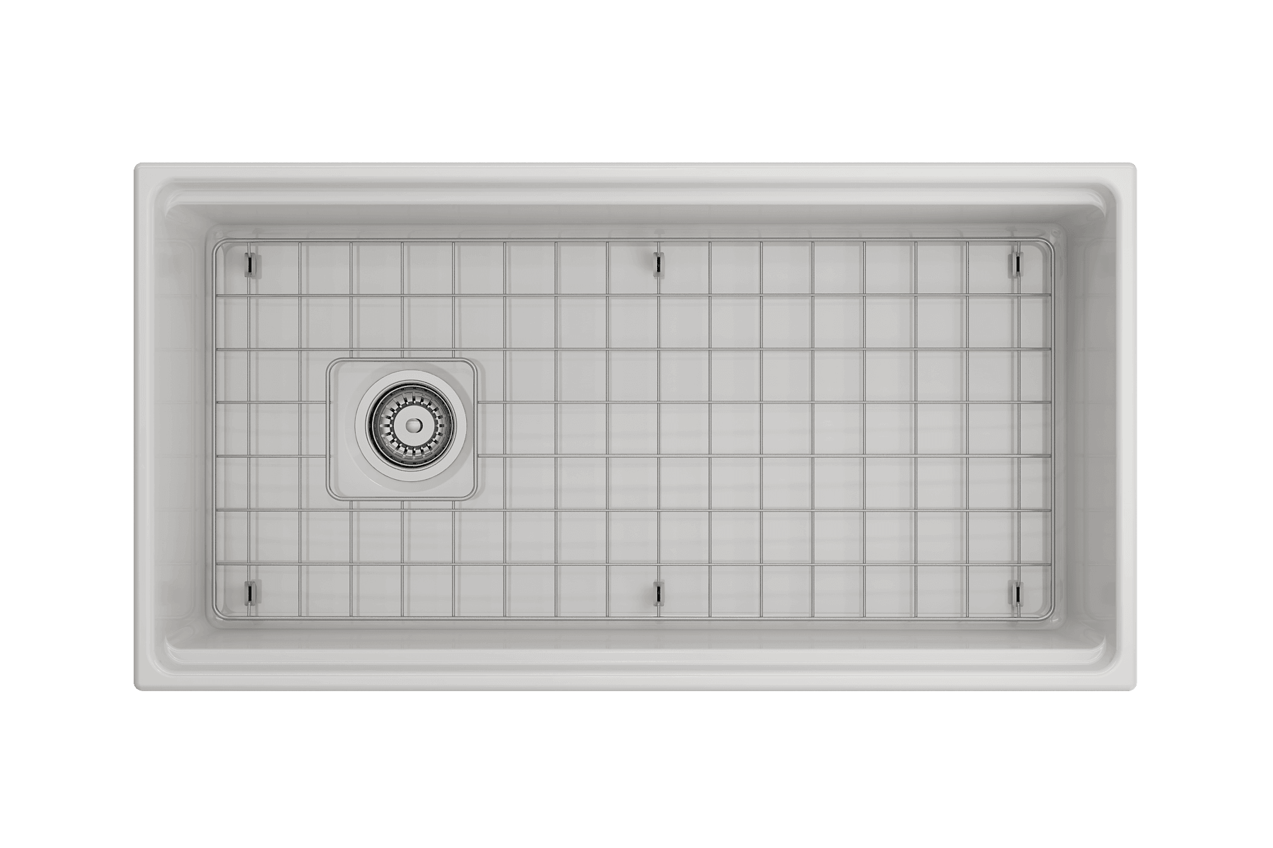 Alternate Image for BOCCHI Contempo 36" Fireclay Workstation Farmhouse Sink with Accessories, White, 1505-001-0120