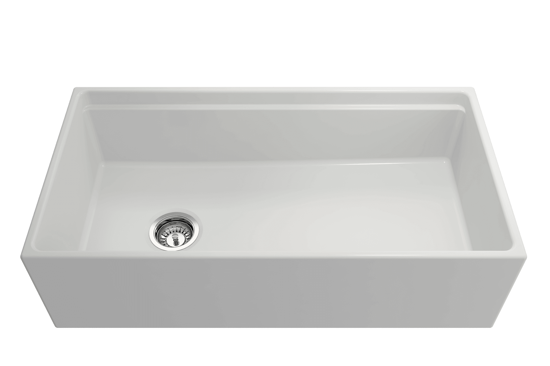 Alternate Image for BOCCHI Contempo 36" Fireclay Workstation Farmhouse Sink with Accessories, Matte White, 1505-002-0120
