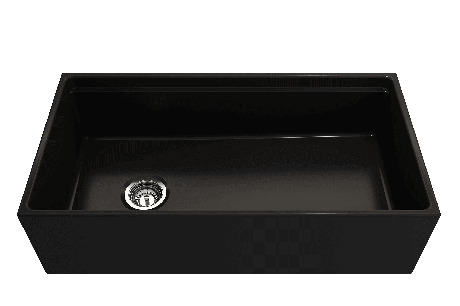 Alternate Image for BOCCHI Contempo 36" Fireclay Workstation Farmhouse Sink with Accessories, Matte Black, 1505-004-0120