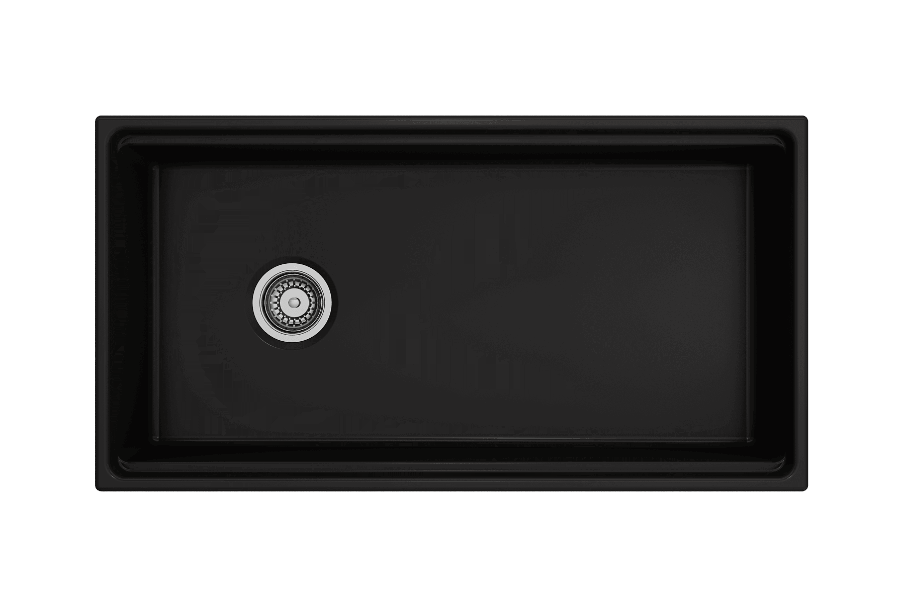 Alternate Image for BOCCHI Contempo 36" Fireclay Workstation Farmhouse Sink with Accessories, Matte Black, 1505-004-0120