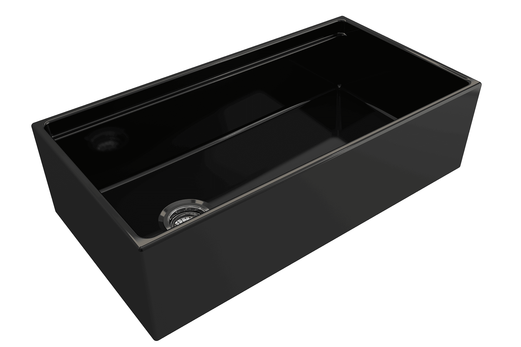Alternate Image for BOCCHI Contempo 36" Fireclay Workstation Farmhouse Sink with Accessories, Black, 1505-005-0120