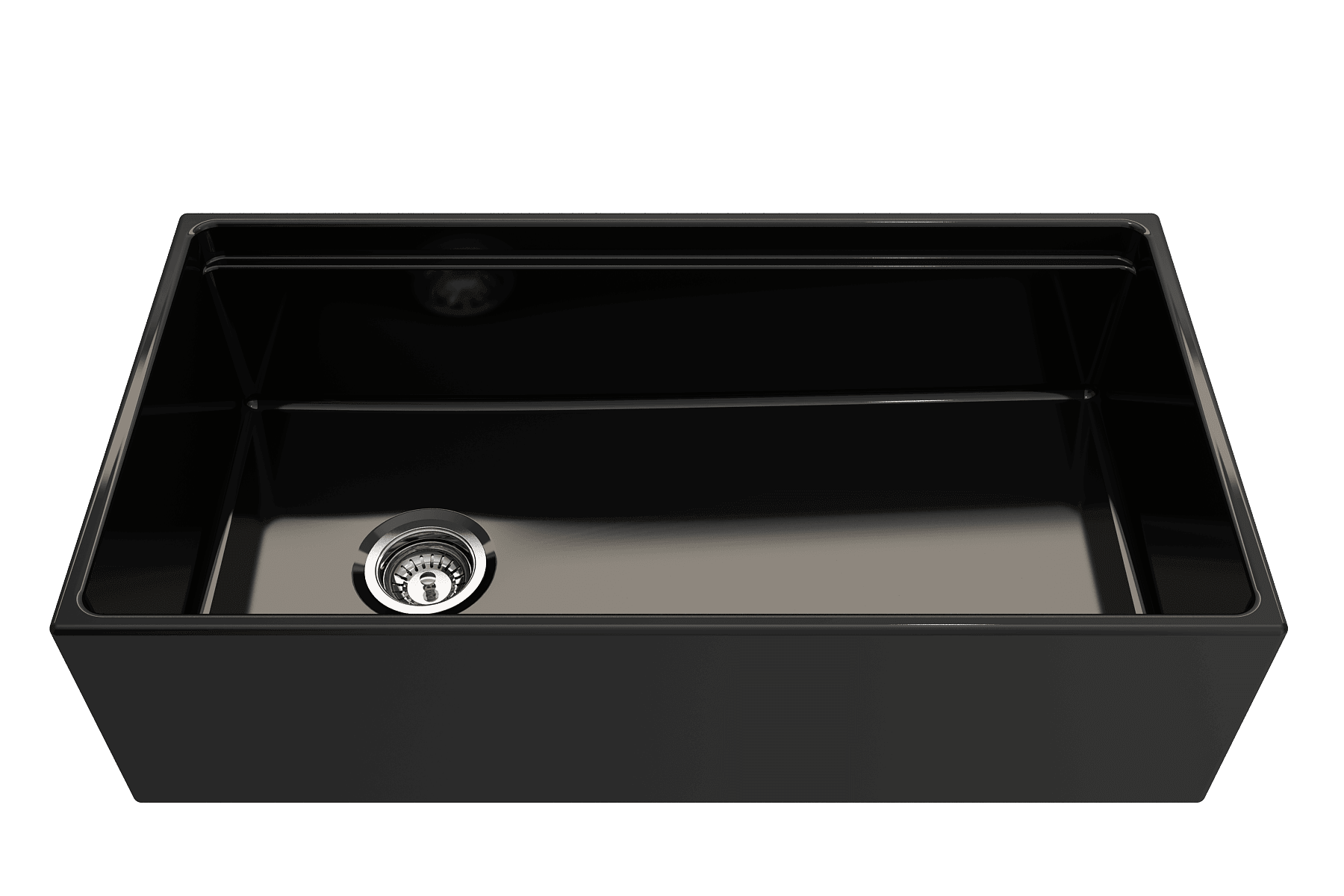 Alternate Image for BOCCHI Contempo 36" Fireclay Workstation Farmhouse Sink with Accessories, Black, 1505-005-0120