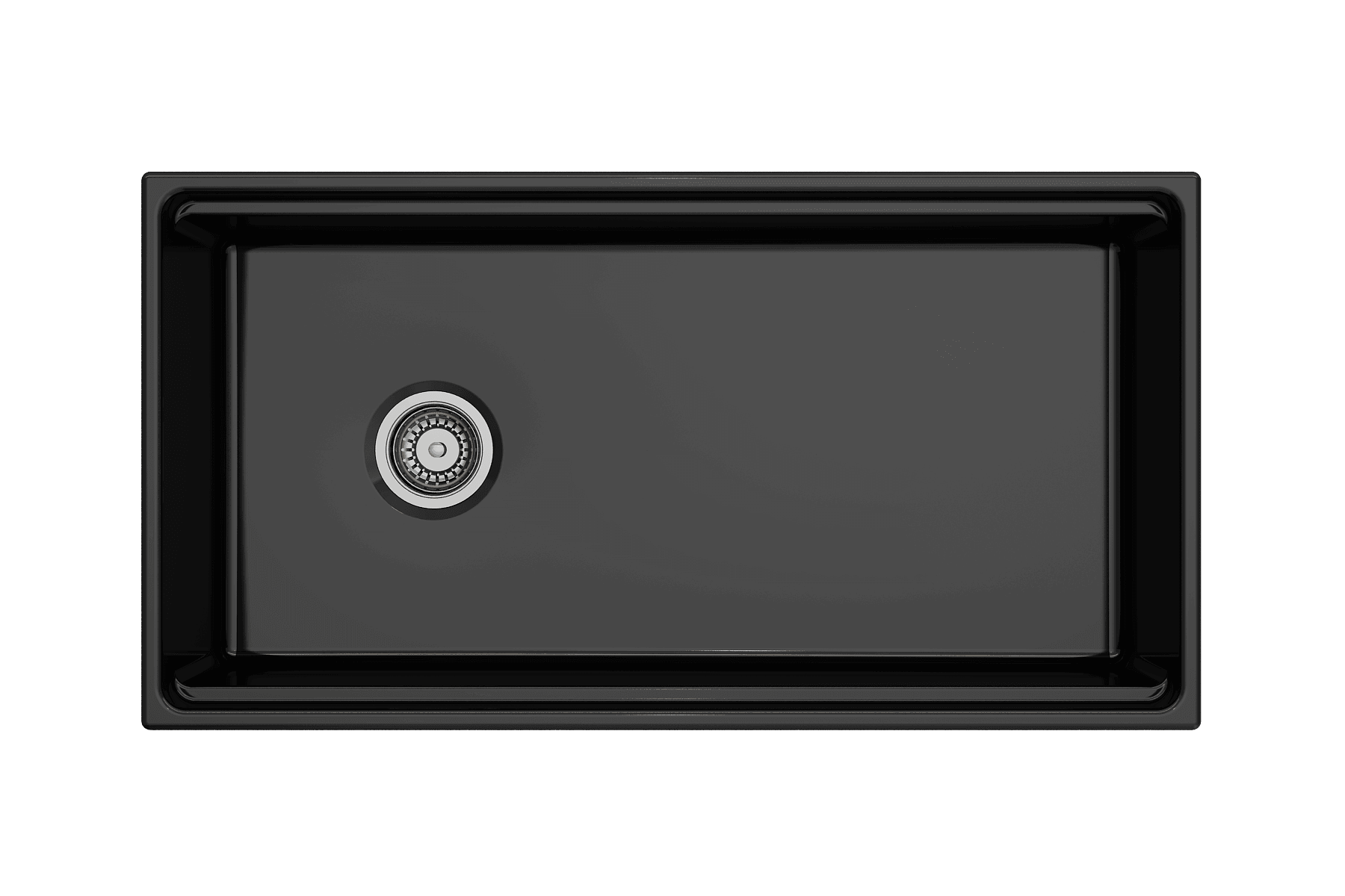 Alternate Image for BOCCHI Contempo 36" Fireclay Workstation Farmhouse Sink with Accessories, Black, 1505-005-0120