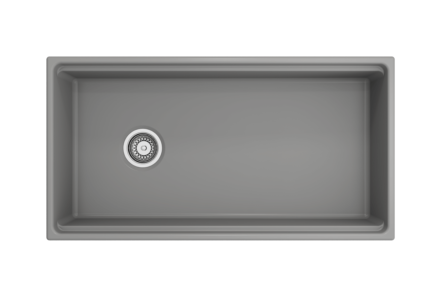 Alternate Image for BOCCHI Contempo 36" Fireclay Workstation Farmhouse Sink with Accessories, Matte Gray, 1505-006-0120