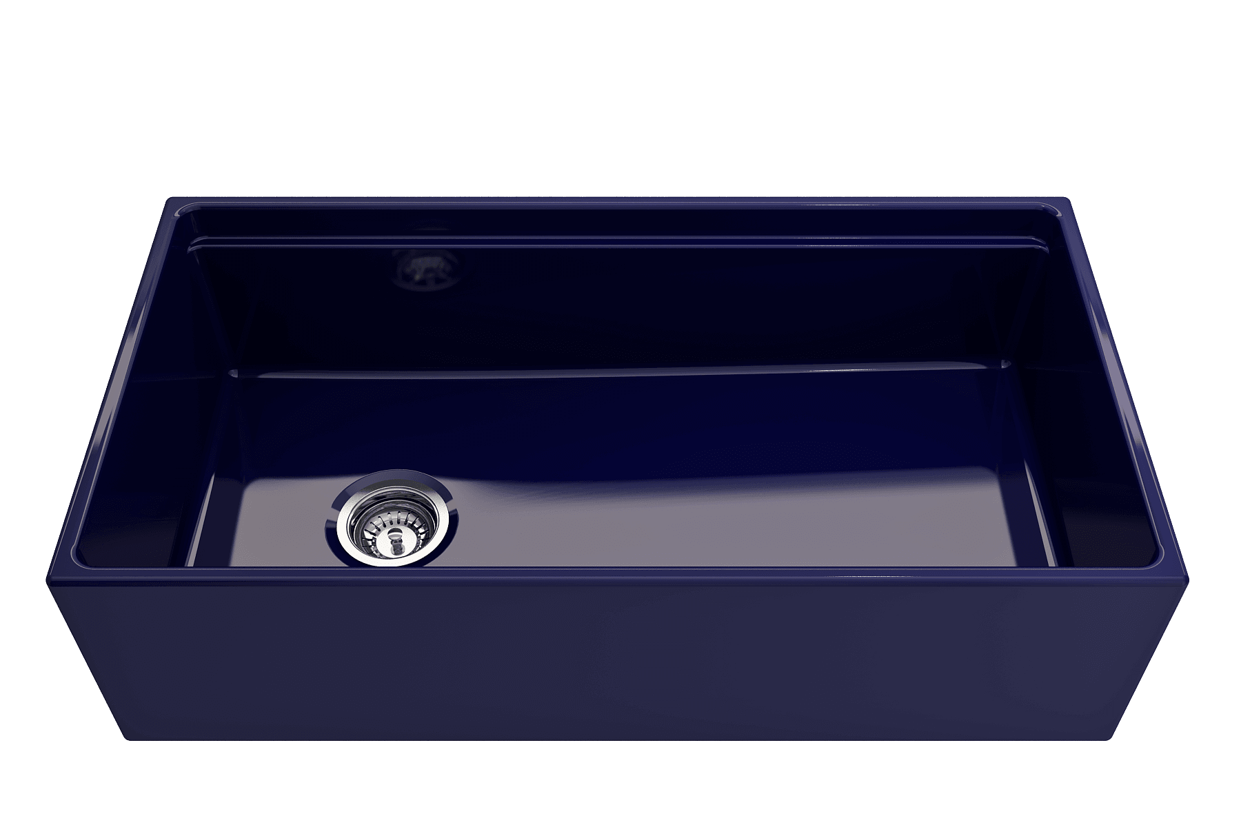 Alternate Image for BOCCHI Contempo 36" Fireclay Workstation Farmhouse Sink with Accessories, Sapphire Blue, 1505-010-0120