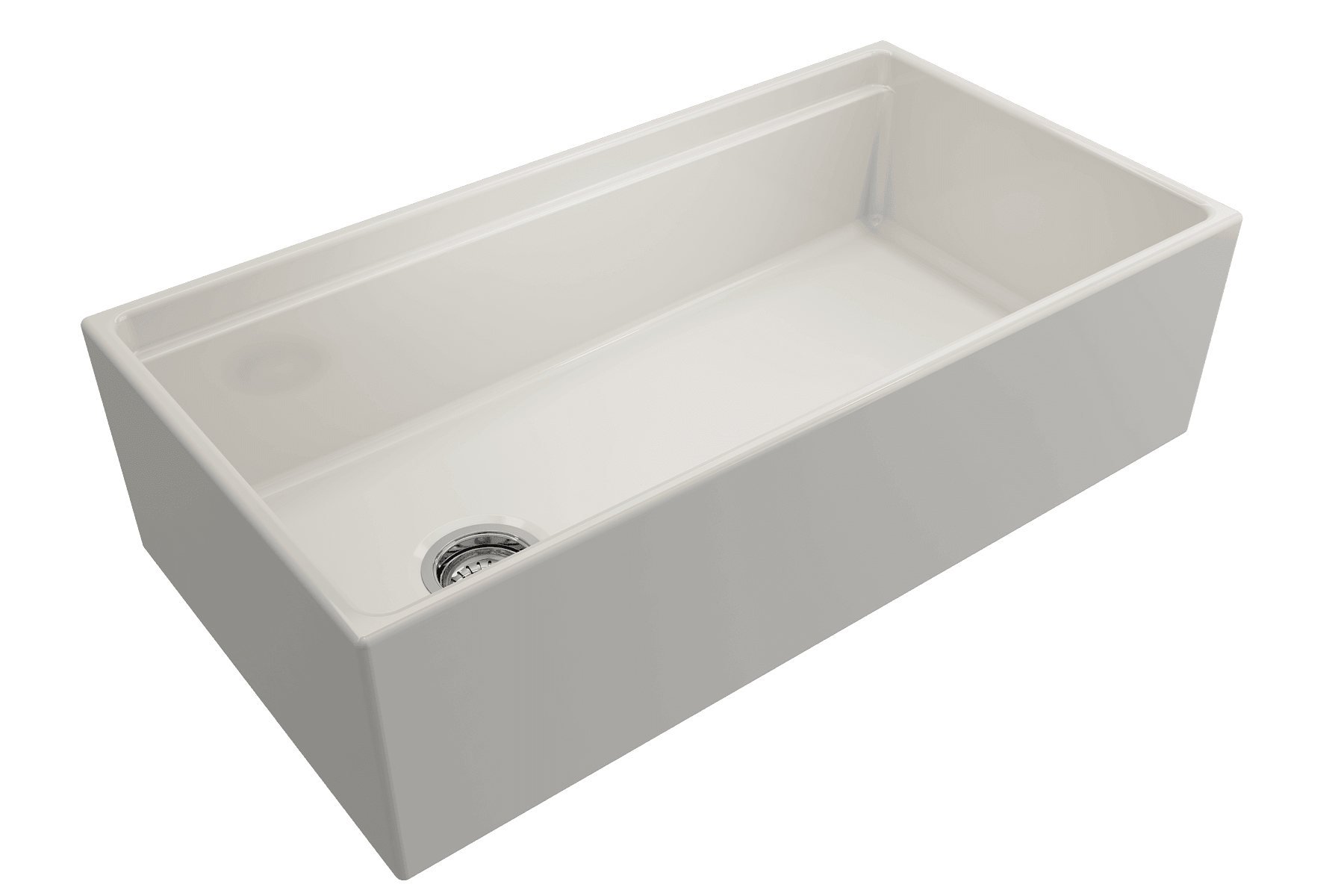 Alternate Image for BOCCHI Contempo 36" Fireclay Workstation Farmhouse Sink with Accessories, Biscuit, 1505-014-0120