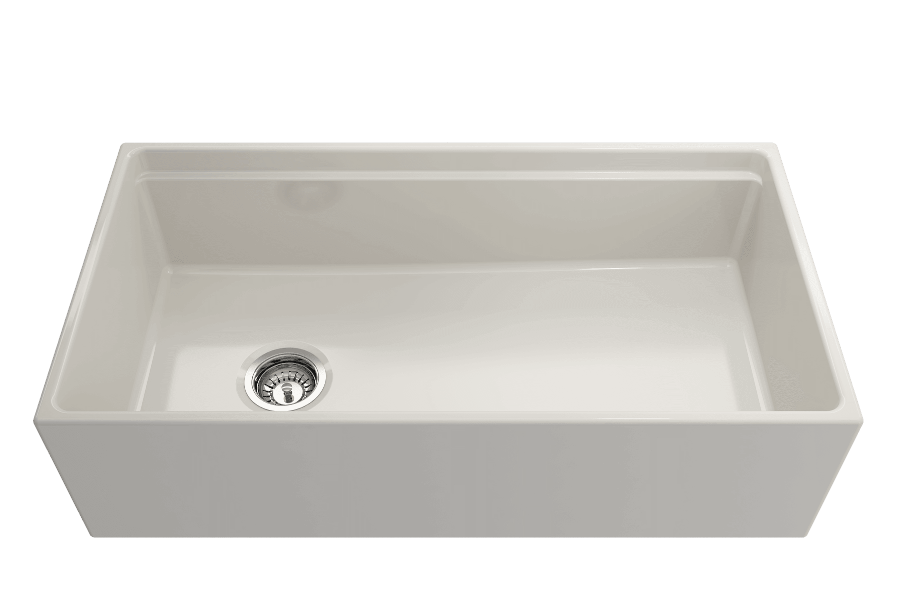 Alternate Image for BOCCHI Contempo 36" Fireclay Workstation Farmhouse Sink with Accessories, Biscuit, 1505-014-0120