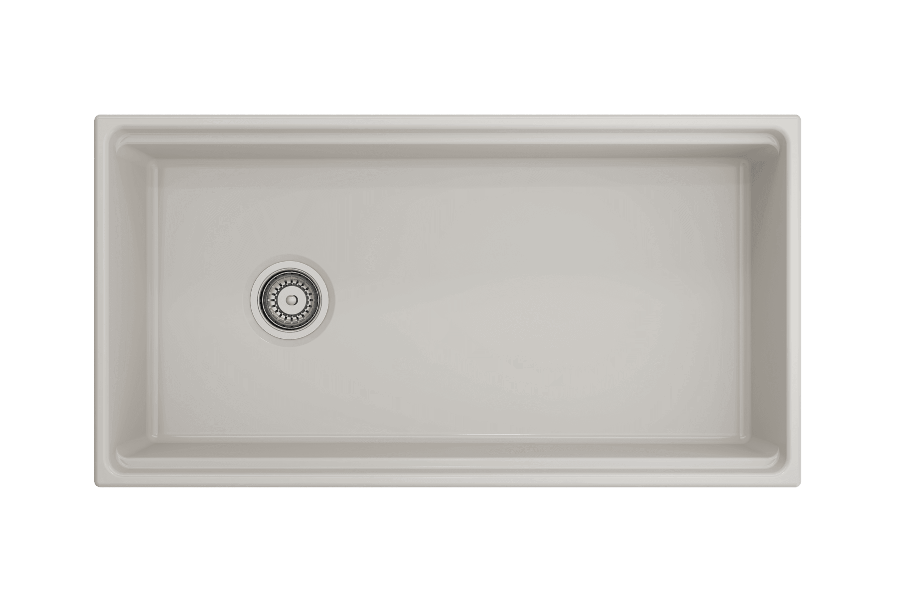 Alternate Image for BOCCHI Contempo 36" Fireclay Workstation Farmhouse Sink with Accessories, Biscuit, 1505-014-0120