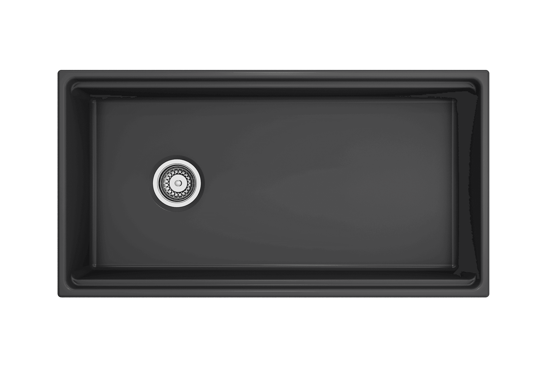 Alternate Image for BOCCHI Contempo 36" Fireclay Workstation Farmhouse Sink with Accessories, Matte Dark Gray, 1505-020-0120