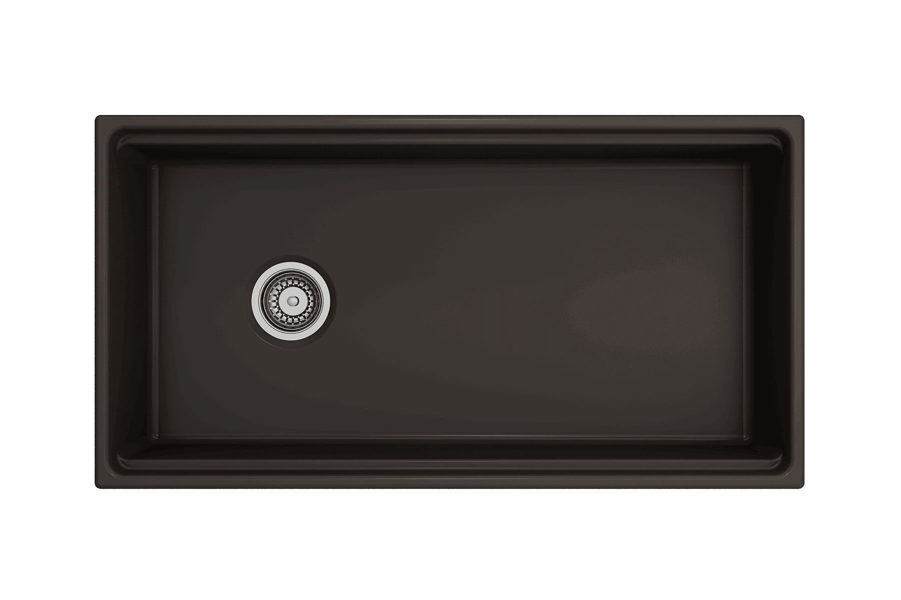 Alternate Image for BOCCHI Contempo 36" Fireclay Workstation Farmhouse Sink with Accessories, Matte Brown, 1505-025-0120