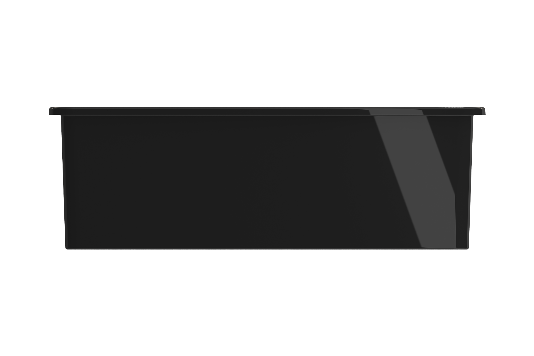 Alternate Image for BOCCHI Sotto 33" Dual Mount Fireclay Kitchen Sink with Accessories, 60/40 Double Bowl, Black, 1506-005-0120