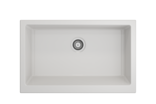 Bocchi Nuova 34 Fireclay Farmhouse Sink Kit With Accessories White The Sink Boutique 9464