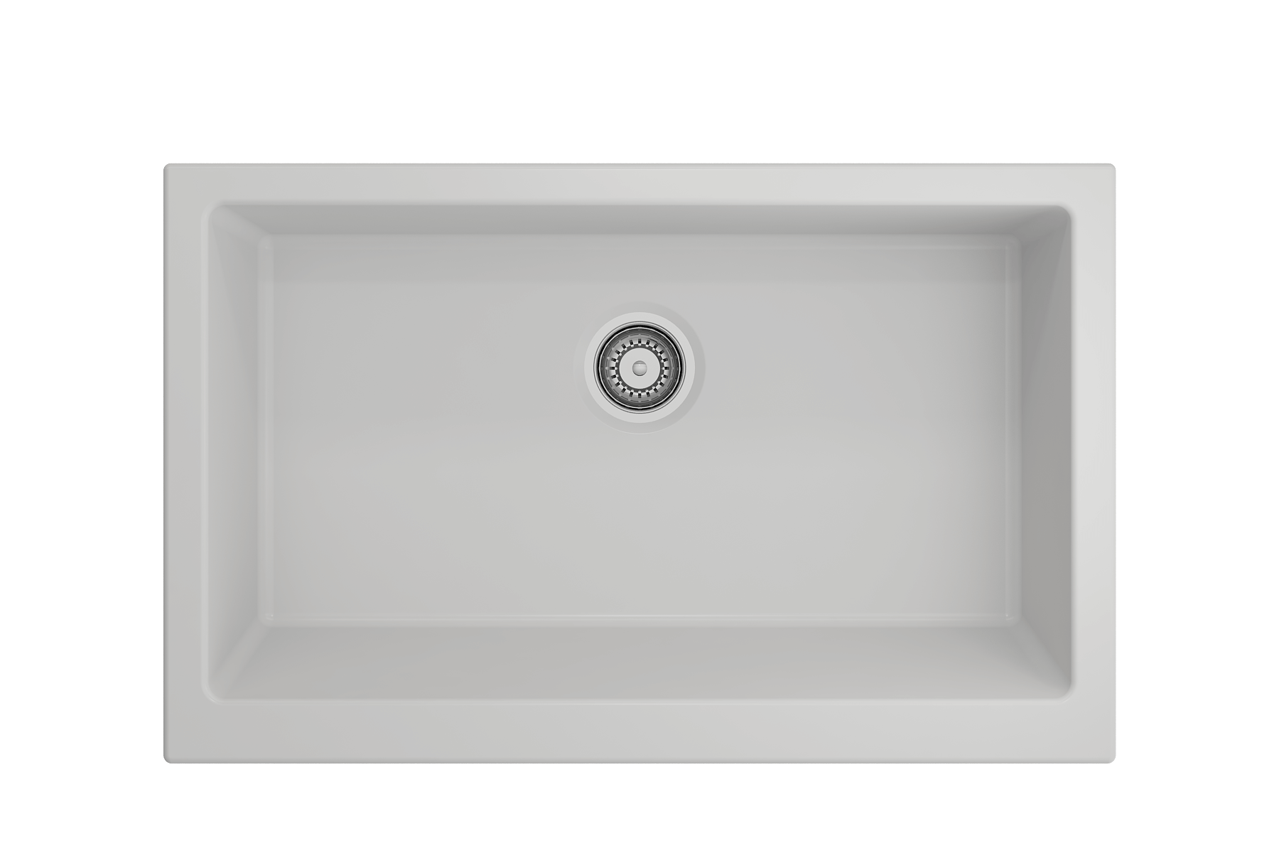 BOCCHI Nuova 34" Fireclay Retrofit Farmhouse Sink with Accessories, Matte White, 1551-002-0120