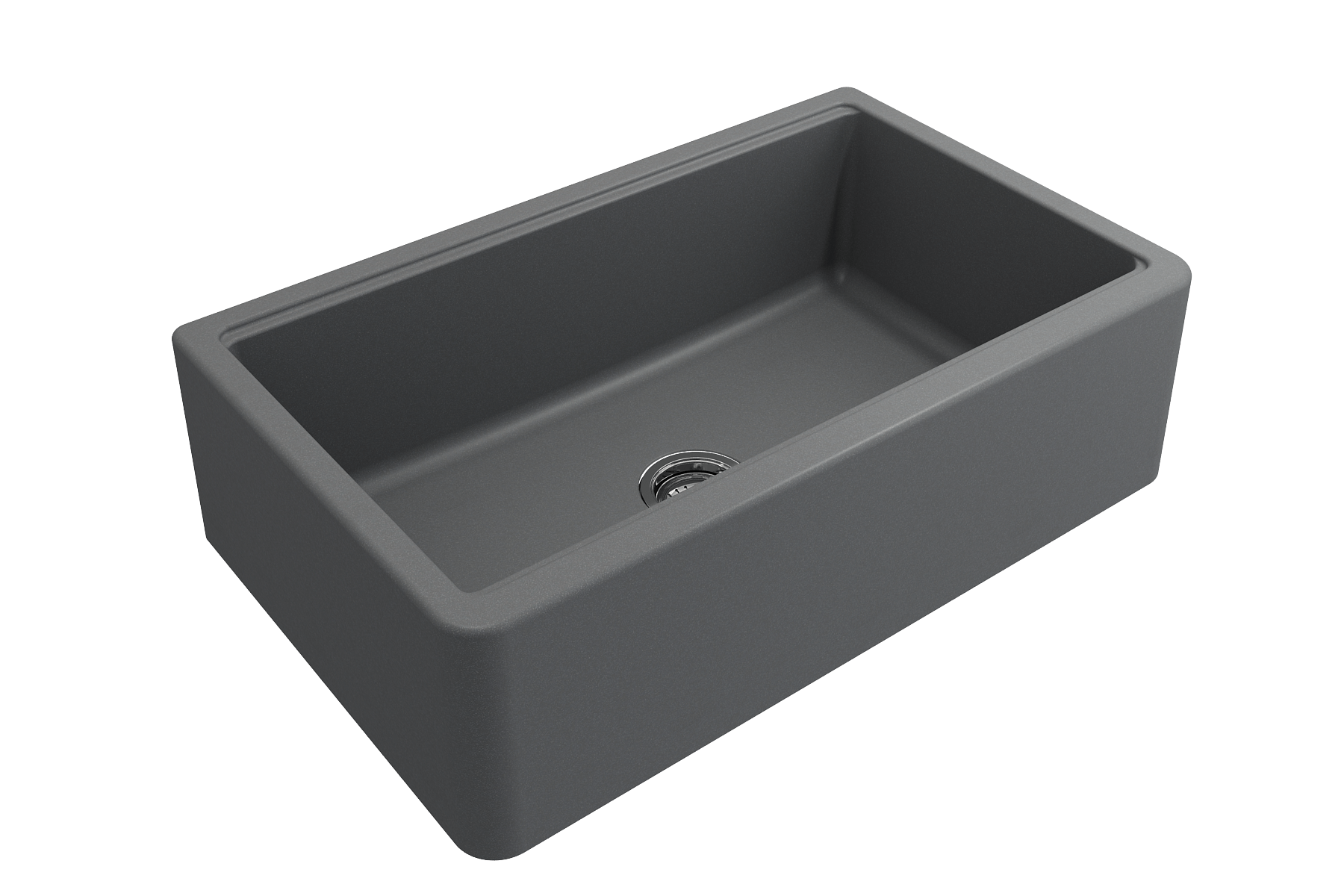 Alternate Image for BOCCHI Arona 33" Composite Granite Workstation Farmhouse Sink with Accessories, Concrete Gray, 1600-506-0120