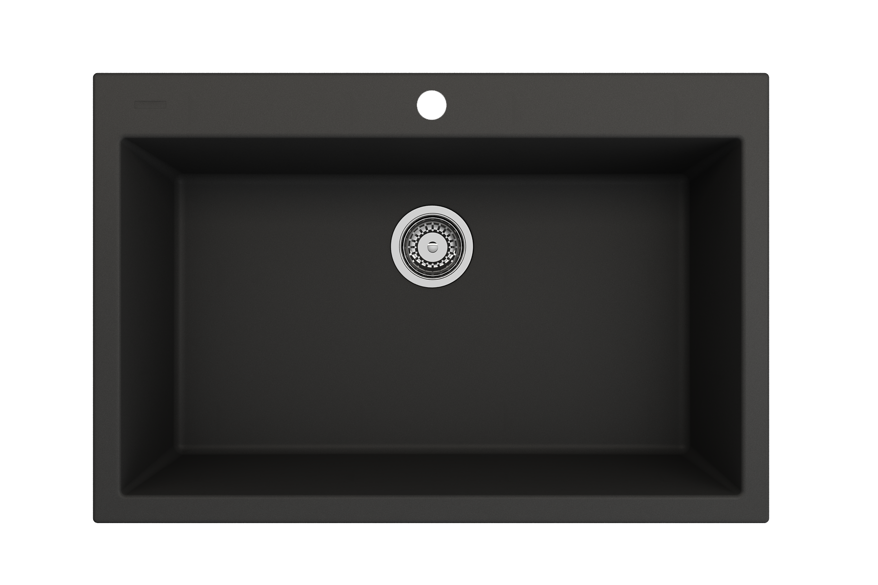 Alternate Image for BOCCHI Campino Uno 33" Dual Mount Composite Granite Kitchen Sink, Matte Black, 1604-504-0126