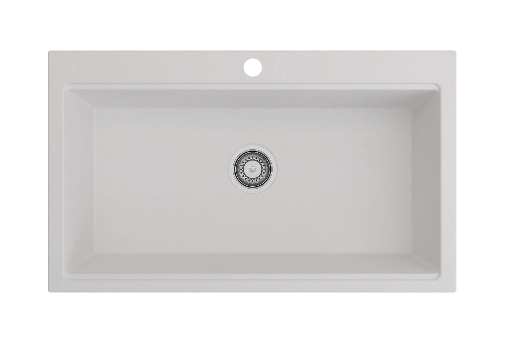 Alternate Image for BOCCHI Baveno Lux 34" Dual Mount Granite Workstation Kitchen Sink Kit with Accessories, Milk White, 1616-507-0126