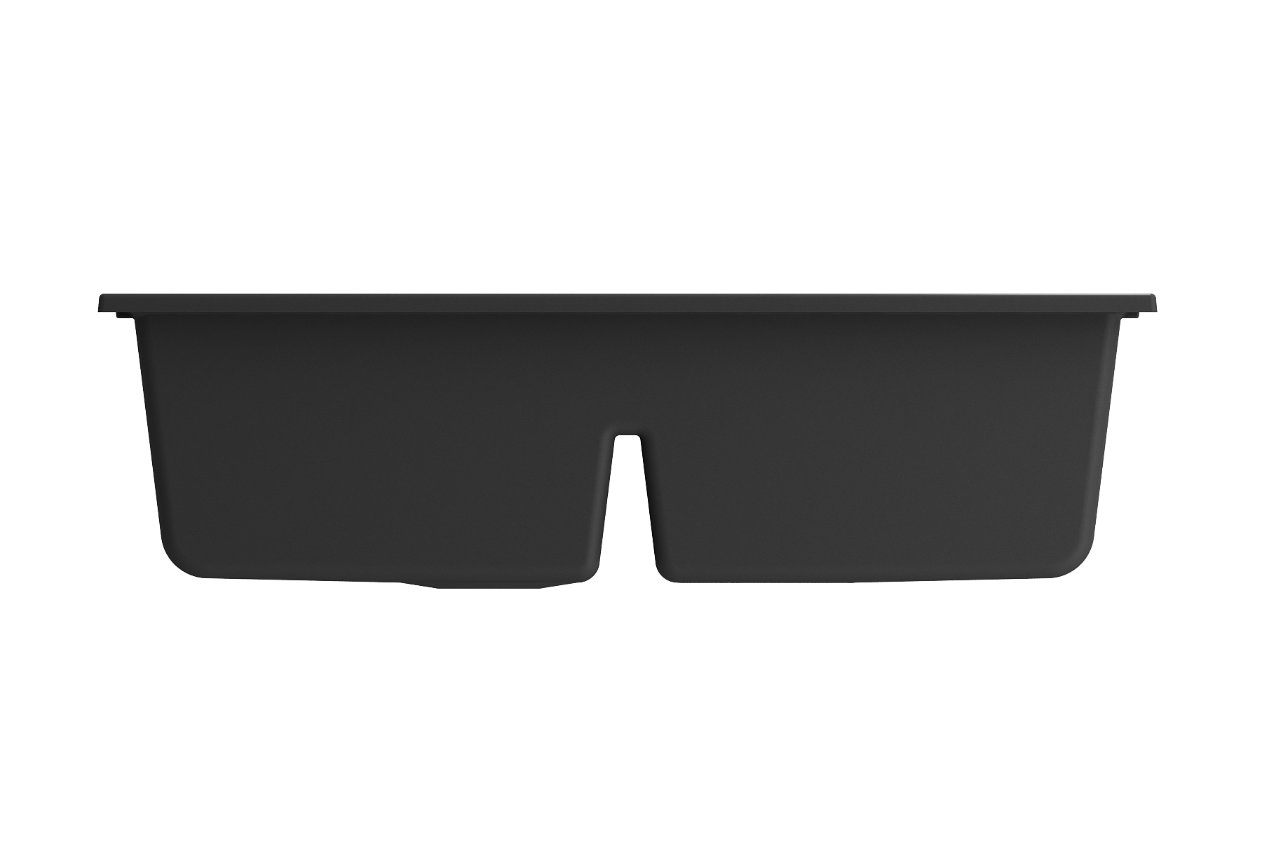 Alternate Image for BOCCHI Baveno Lux 34" Undermount Granite Workstation Kitchen Sink Kit with Accessories, 50/50 Double Bowl, Matte Black, 1618-504-0126HP