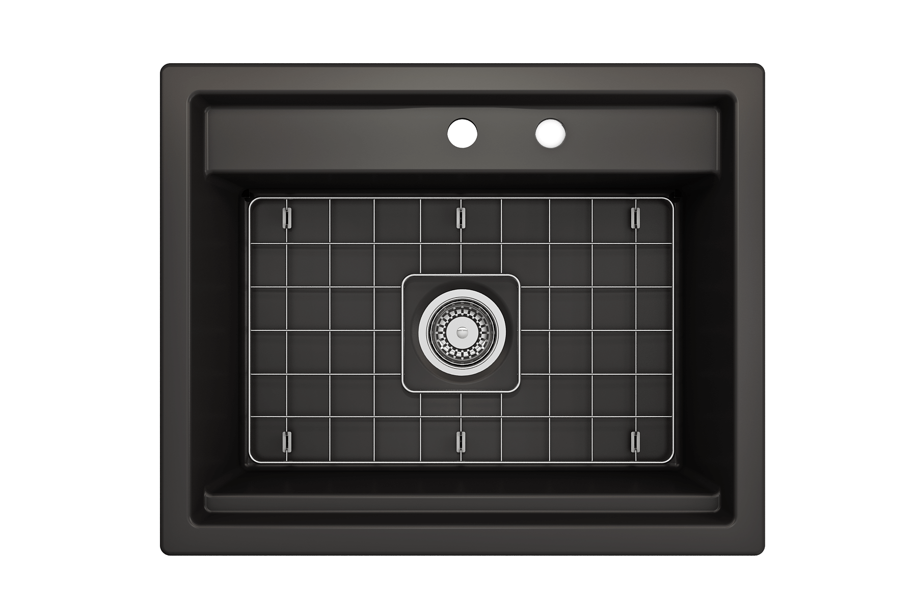 Alternate Image for BOCCHI Baveno Uno 27" Dual Mount Fireclay Workstation Kitchen Sink Kit with Accessories, Matte Black, 1633-004-0132