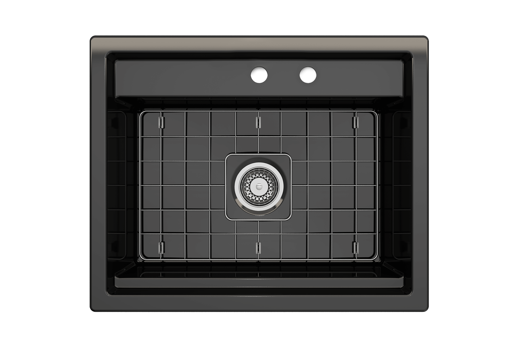 Alternate Image for BOCCHI Baveno Uno 27" Dual Mount Fireclay Workstation Kitchen Sink Kit with Accessories, Black, 1633-005-0132