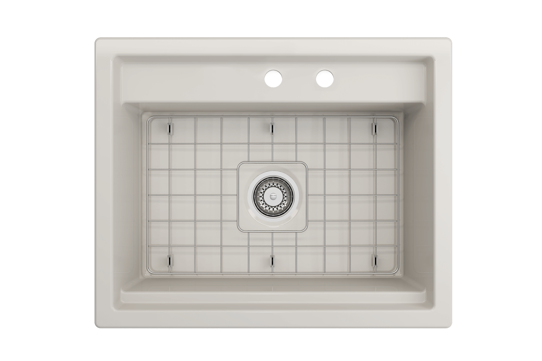 Alternate Image for BOCCHI Baveno Uno 27" Dual Mount Fireclay Workstation Kitchen Sink Kit with Accessories, Biscuit, 1633-014-0132