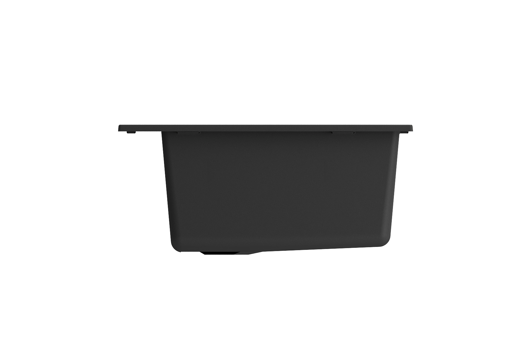 Alternate Image for BOCCHI Campino Uno 27" Dual Mount Granite Kitchen Sink Kit, Matte Black, 1634-504-0126