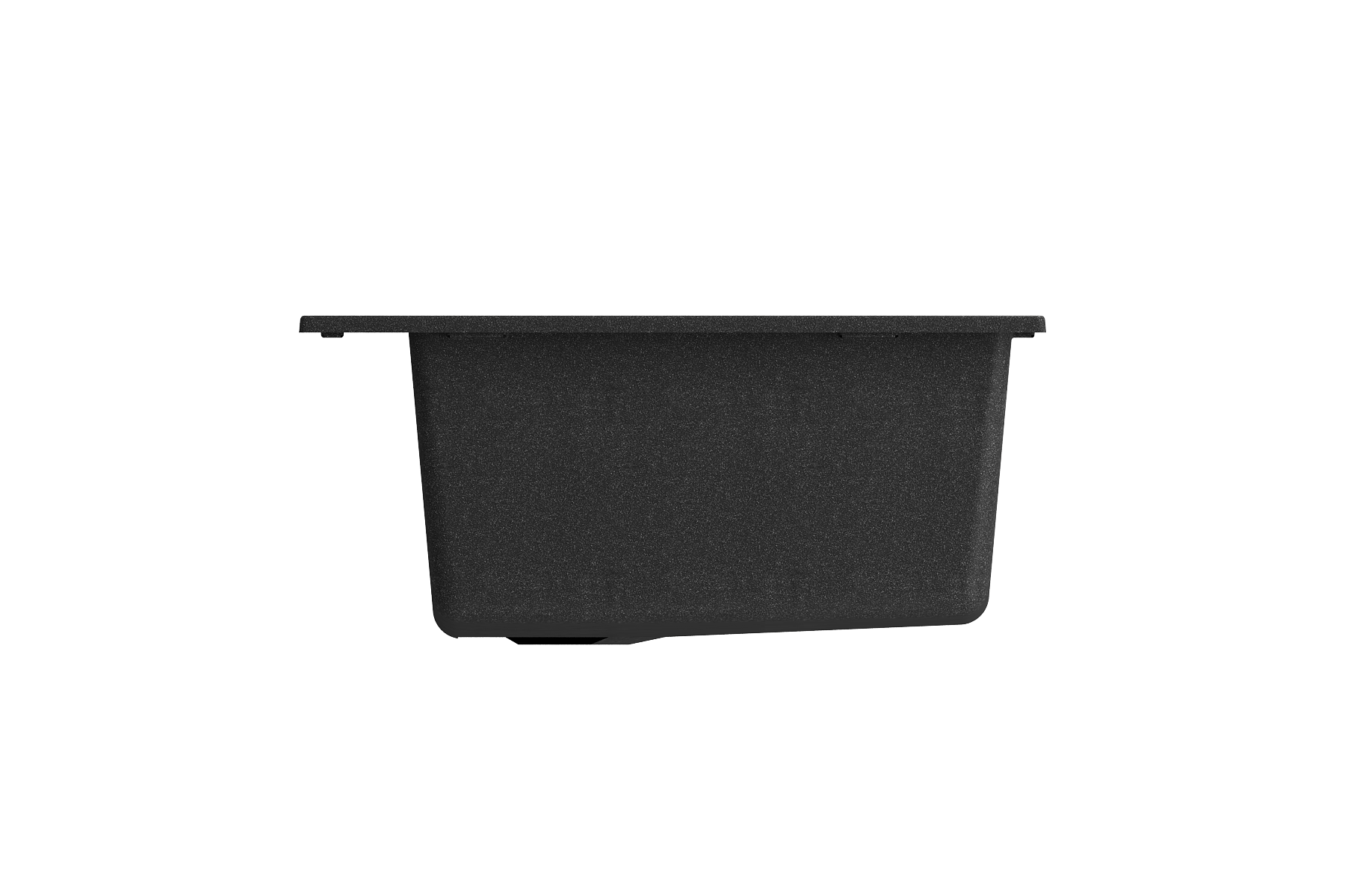 Alternate Image for BOCCHI Campino Uno 27" Dual Mount Granite Kitchen Sink Kit, Metallic Black, 1634-505-0126