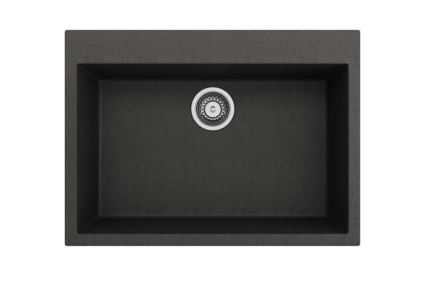 Alternate Image for BOCCHI Campino Uno 27" Dual Mount Granite Kitchen Sink Kit, Metallic Black, 1634-505-0126