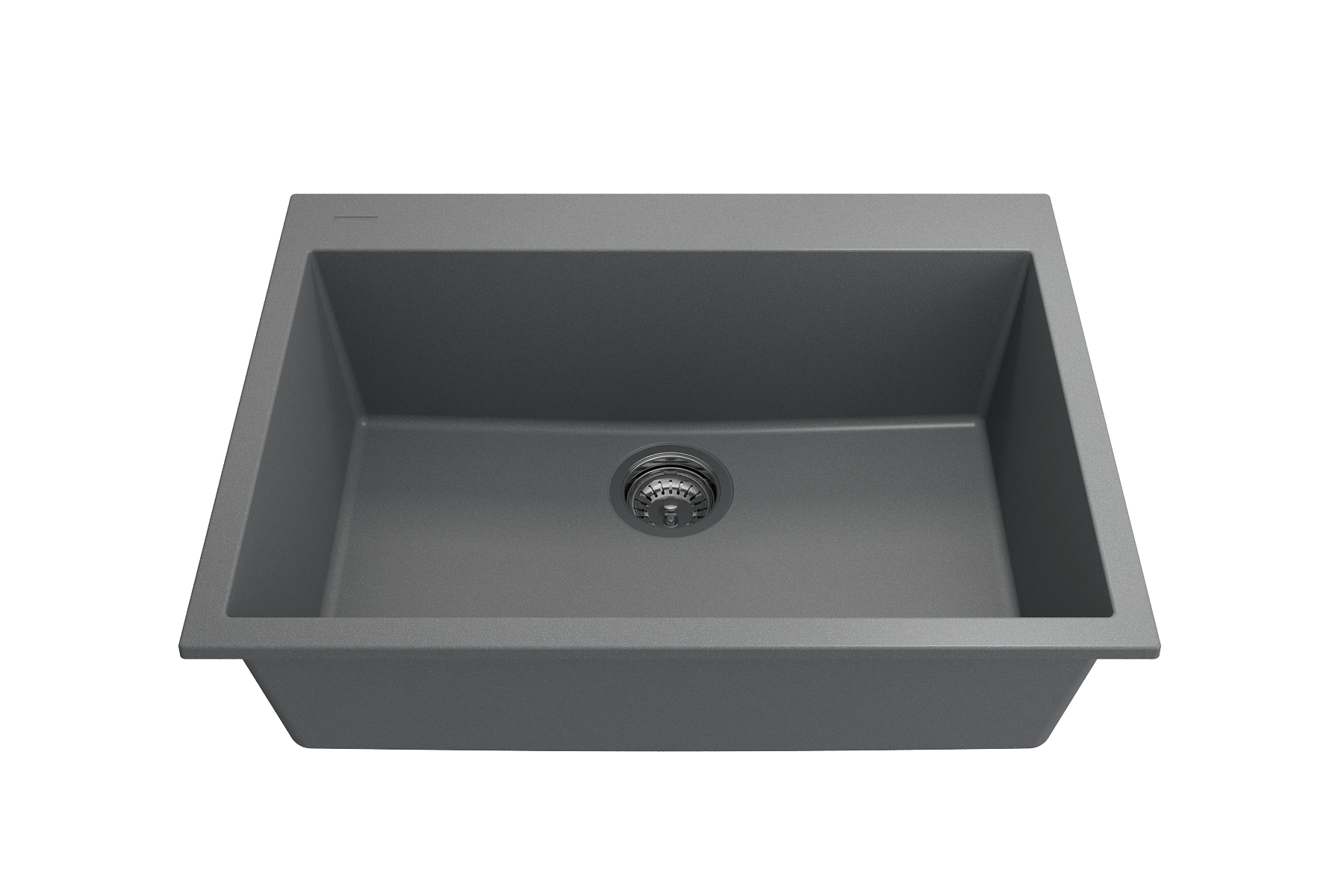Alternate Image for BOCCHI Campino Uno 27" Dual Mount Granite Kitchen Sink Kit, Concrete Gray, 1634-506-0126