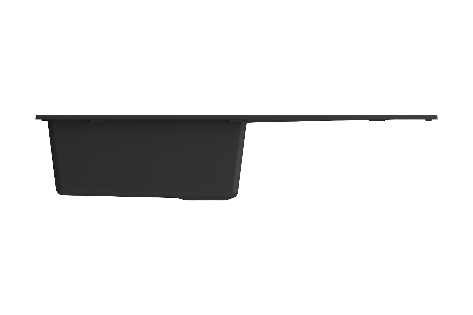 Alternate Image for BOCCHI Levanzo 39" Dual Mount Granite Kitchen Sink Kit, Matte Black, Includes Drainboard, 1635-504-0120