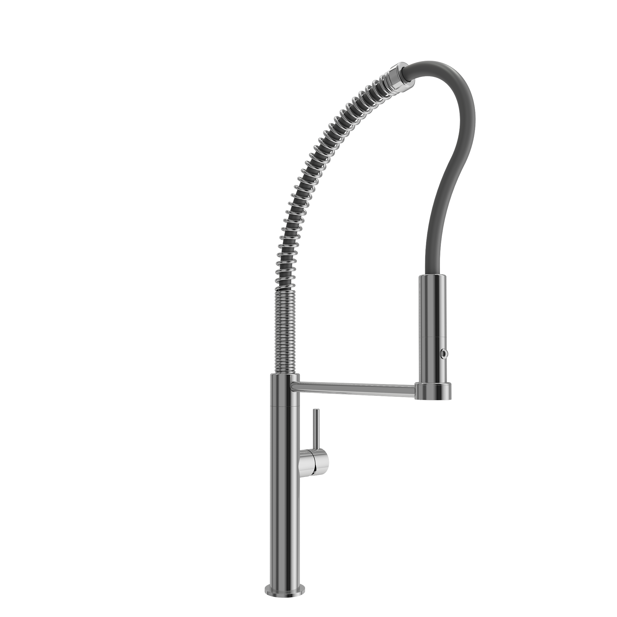 Alternate Image for BOCCHI Baveno Pro 1.75 GPM 90 Degree Forward Brass Kitchen Faucet, Professional, Goose Neck, Chrome, 2027 0001 CH