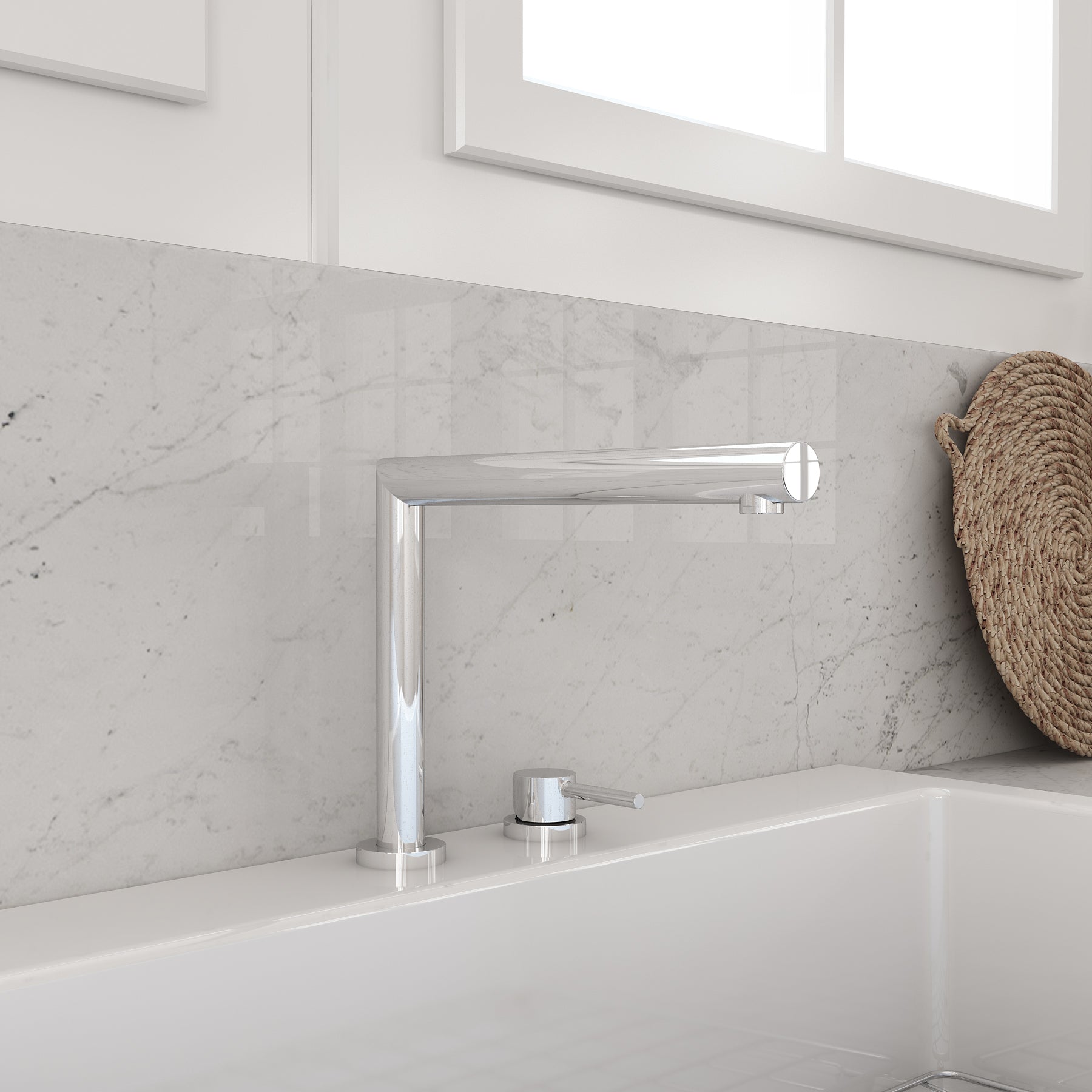 Alternate Image for BOCCHI Baveno Move 1.75 GPM Lever Brass Kitchen Faucet, Chrome, 2029 0001 CH