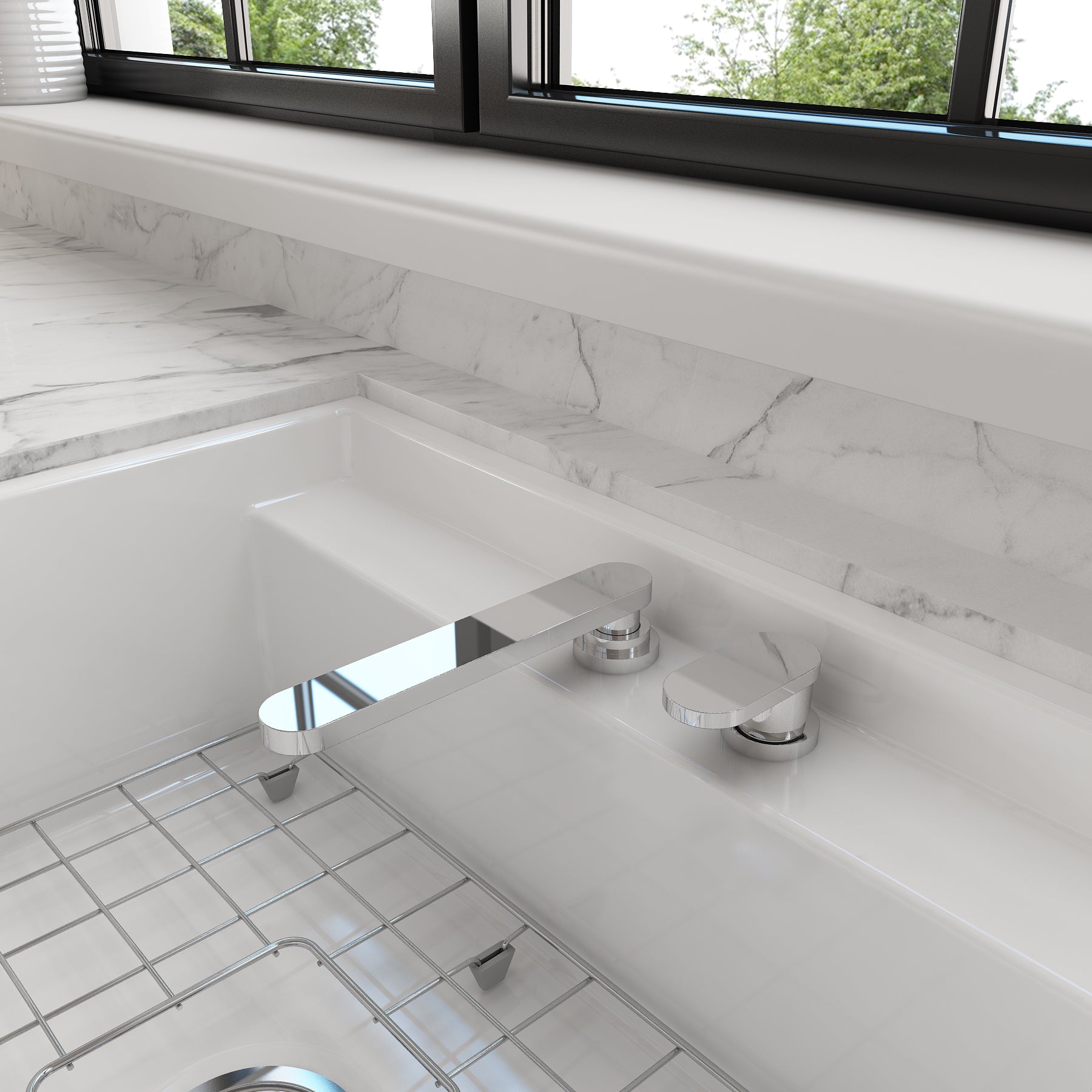 Alternate Image for BOCCHI Baveno Move 1.75 GPM Lever Brass Kitchen Faucet, Chrome, 2030 0001 CH